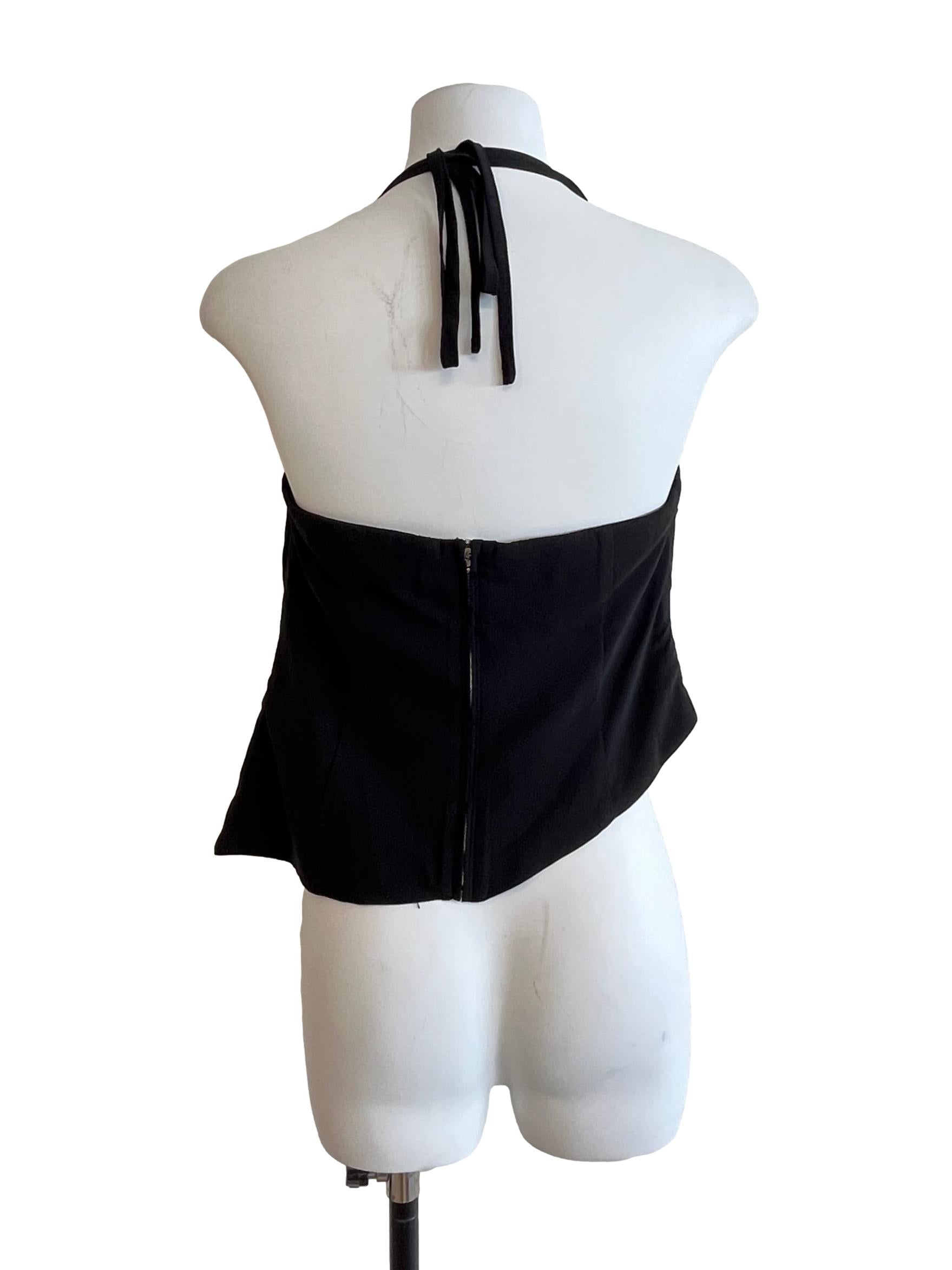 Pitch Black Cowl Neck Top