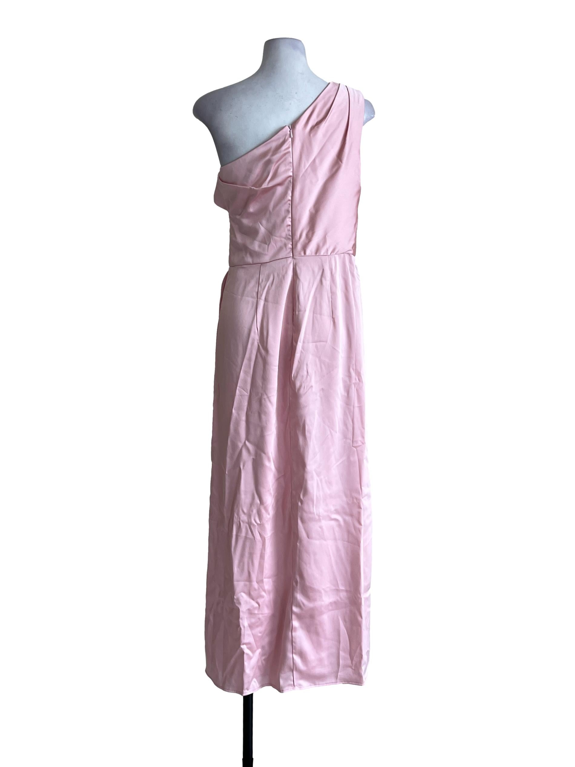 Rose Pink T-Shoulder Dress