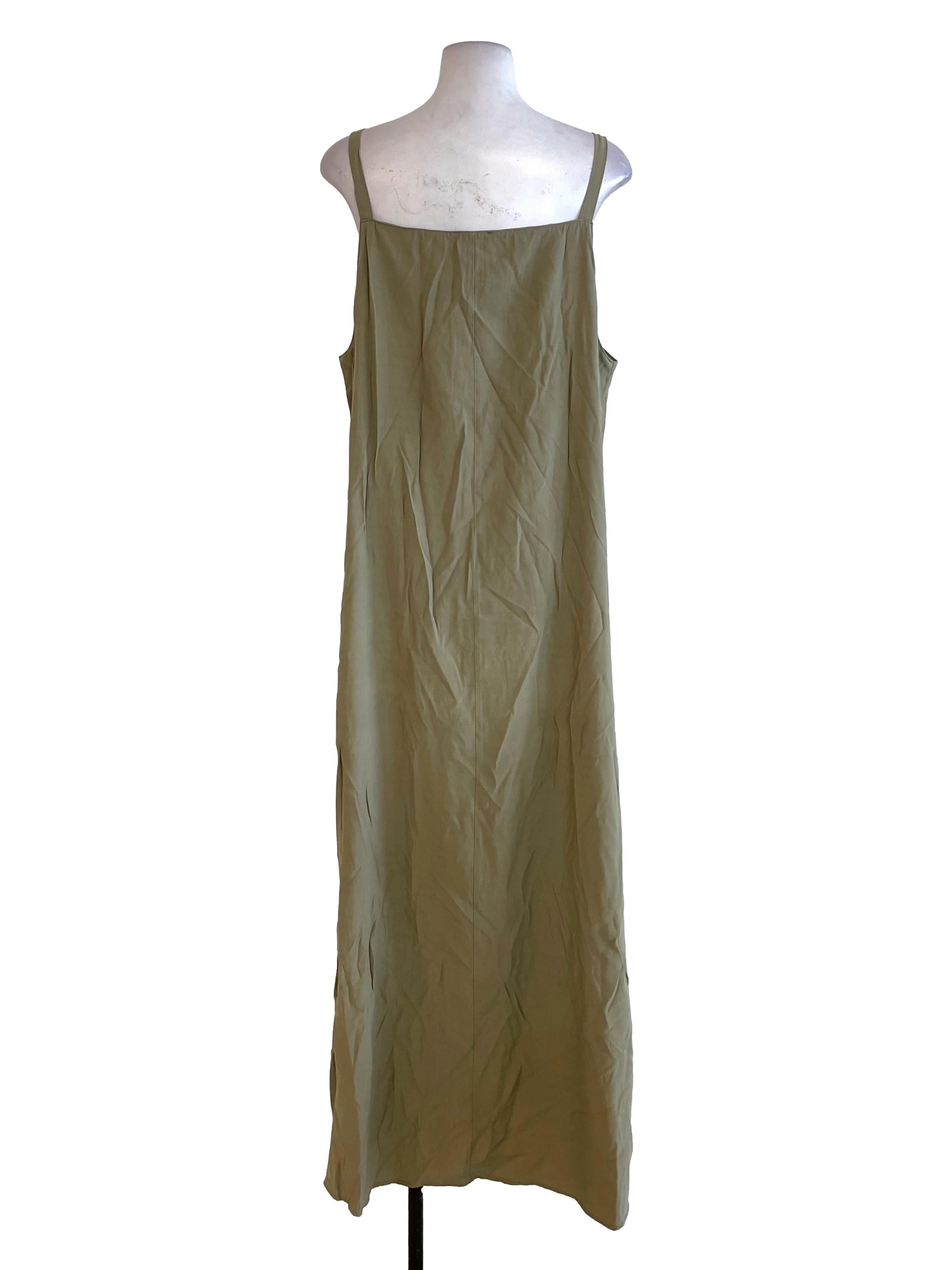 Olive Green Cami Loose Dress