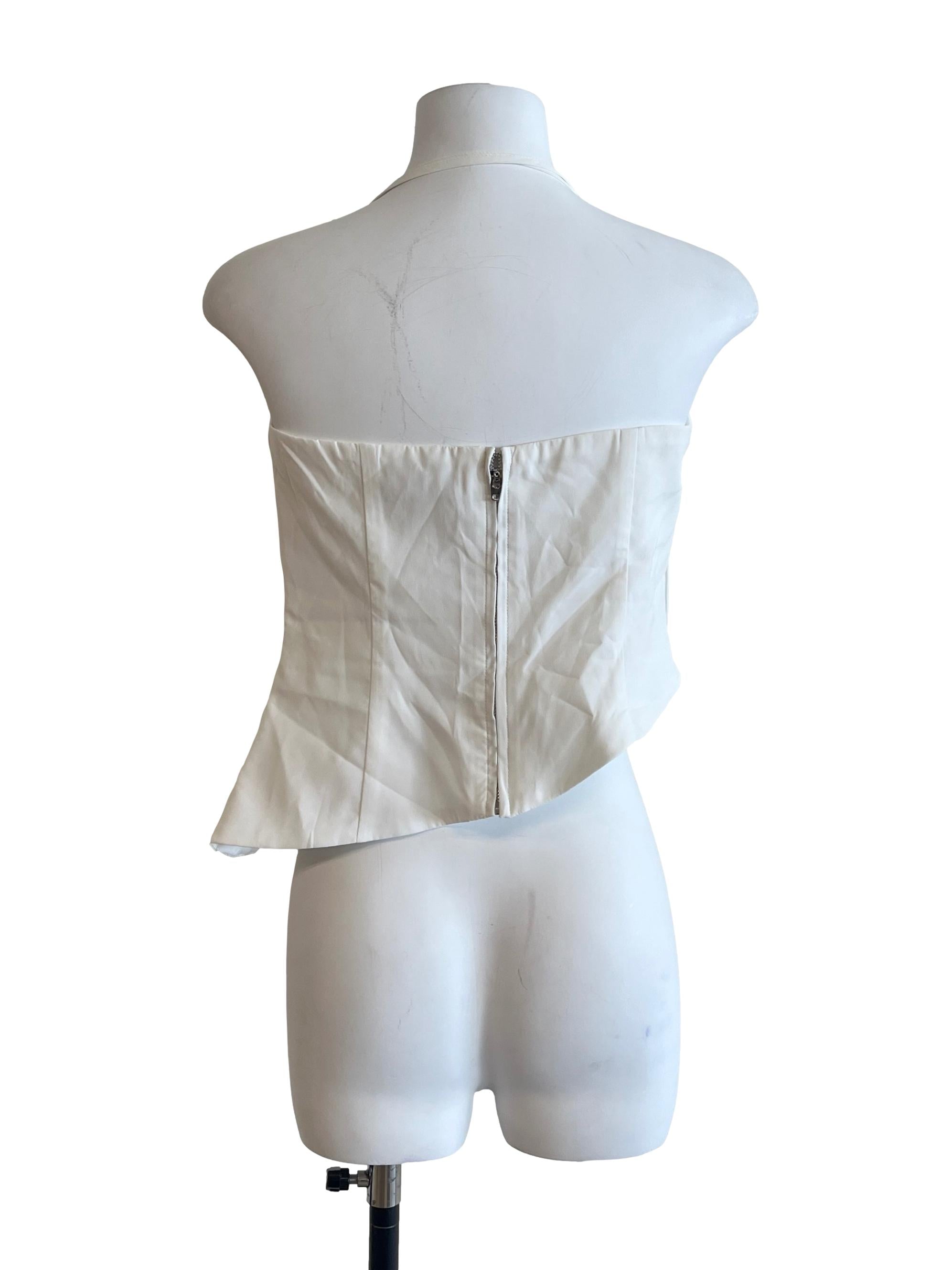 Pearl White Cowl Neck Top