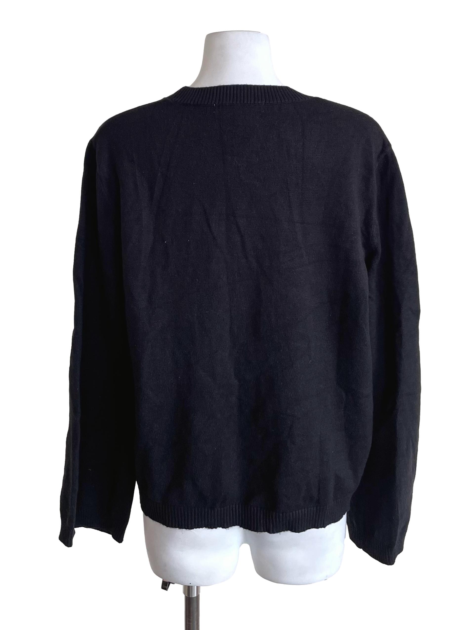 Black Cape Sleeves Knit Sweater
