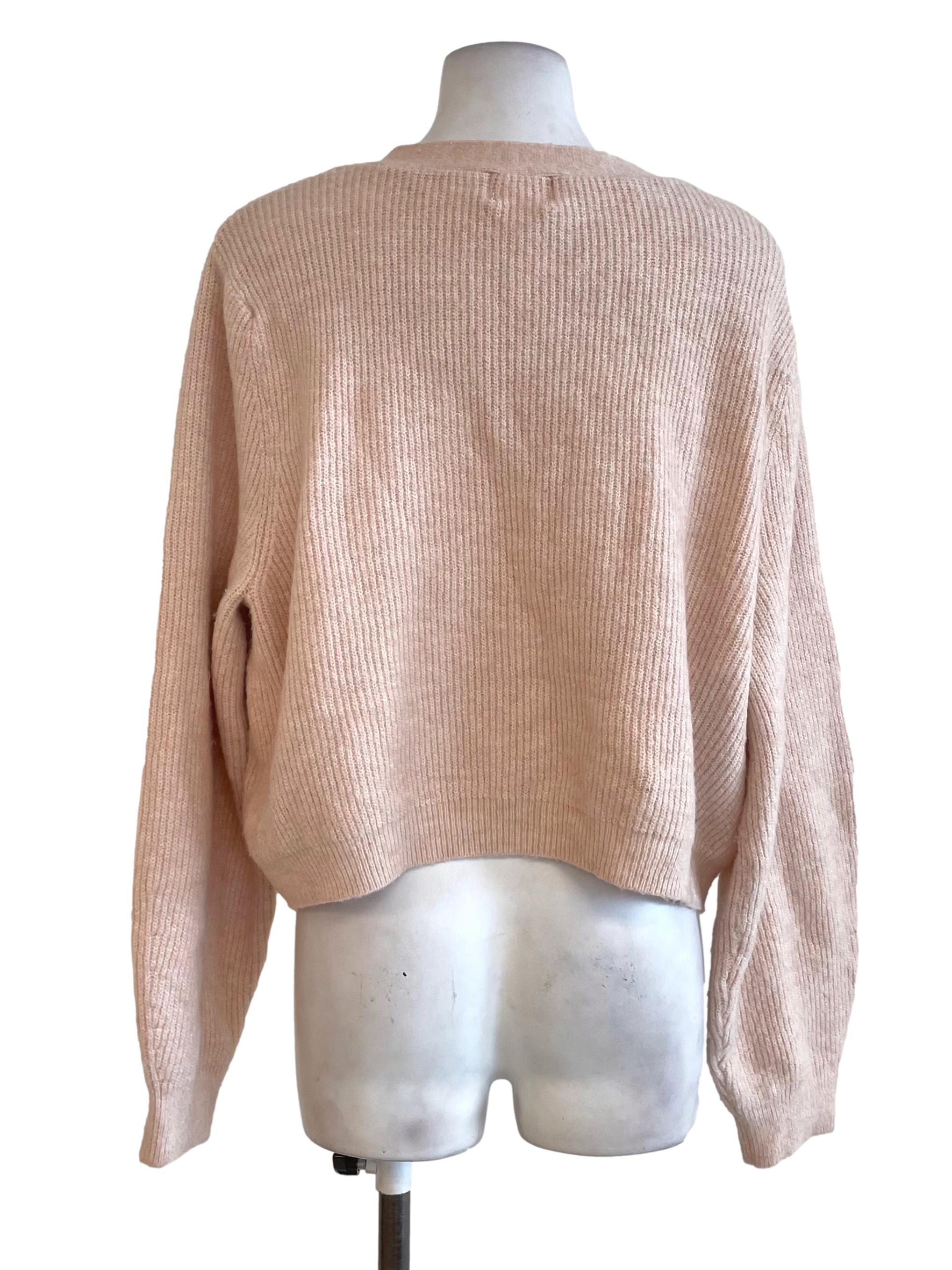 Pink Rhinestone Bow Cardigan