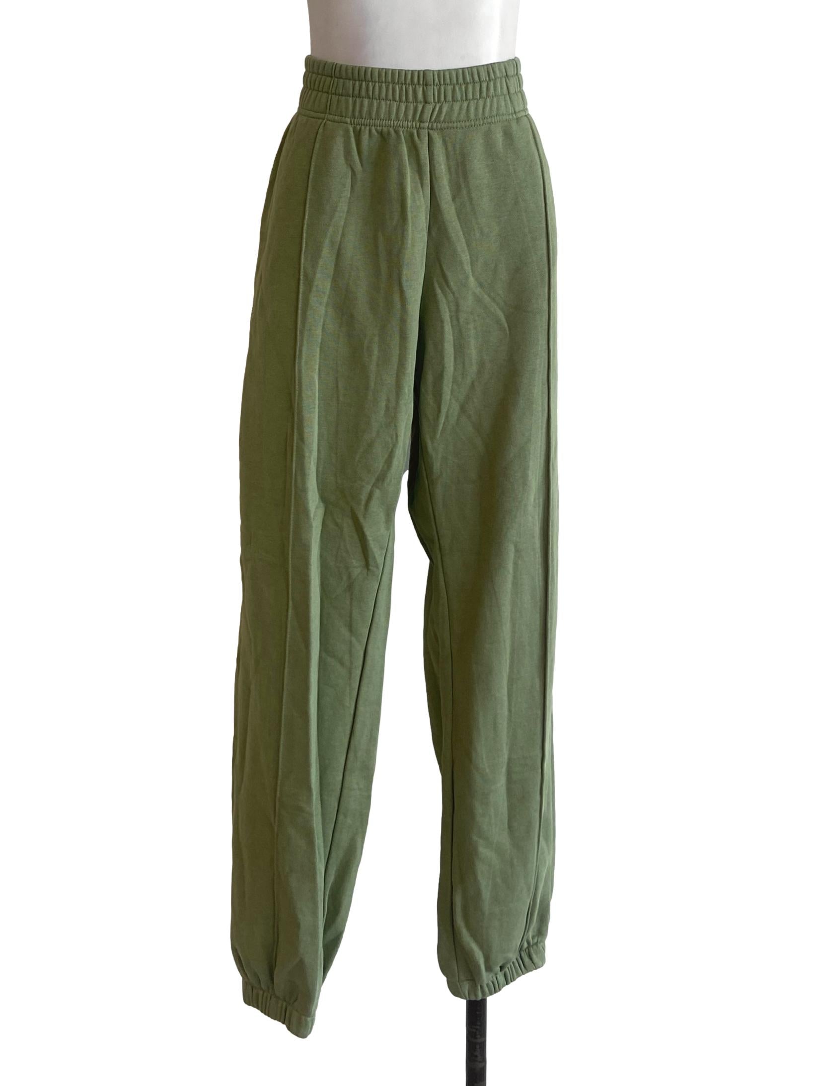 Green Pegged Jogger Pants