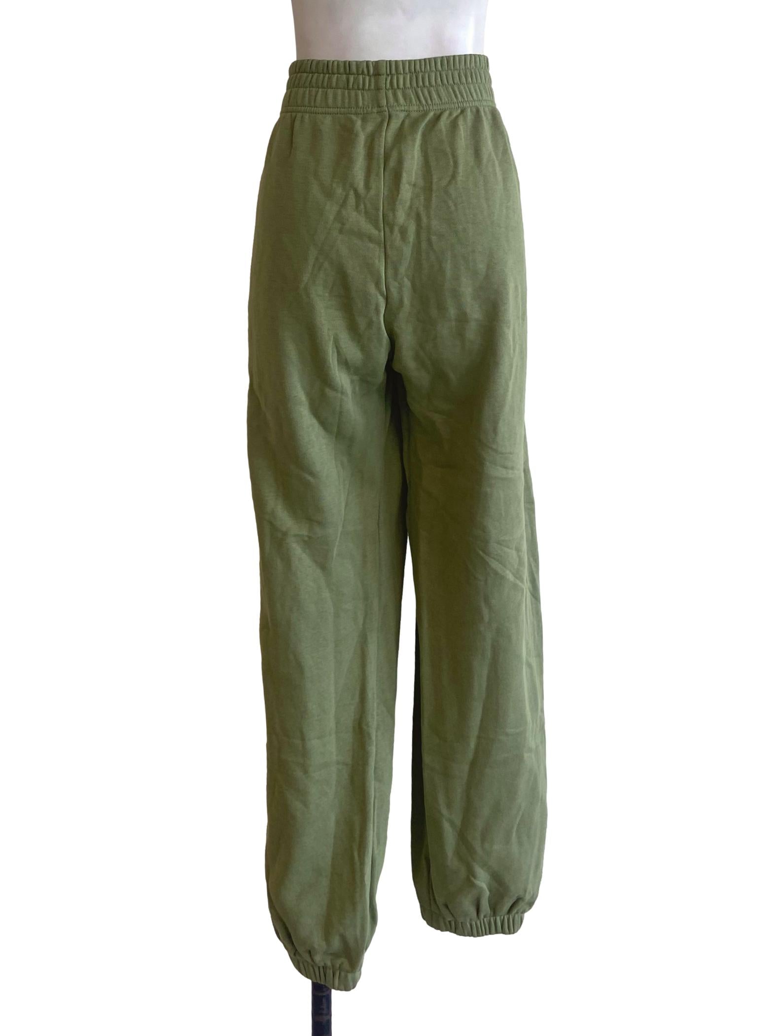 Green Pegged Jogger Pants