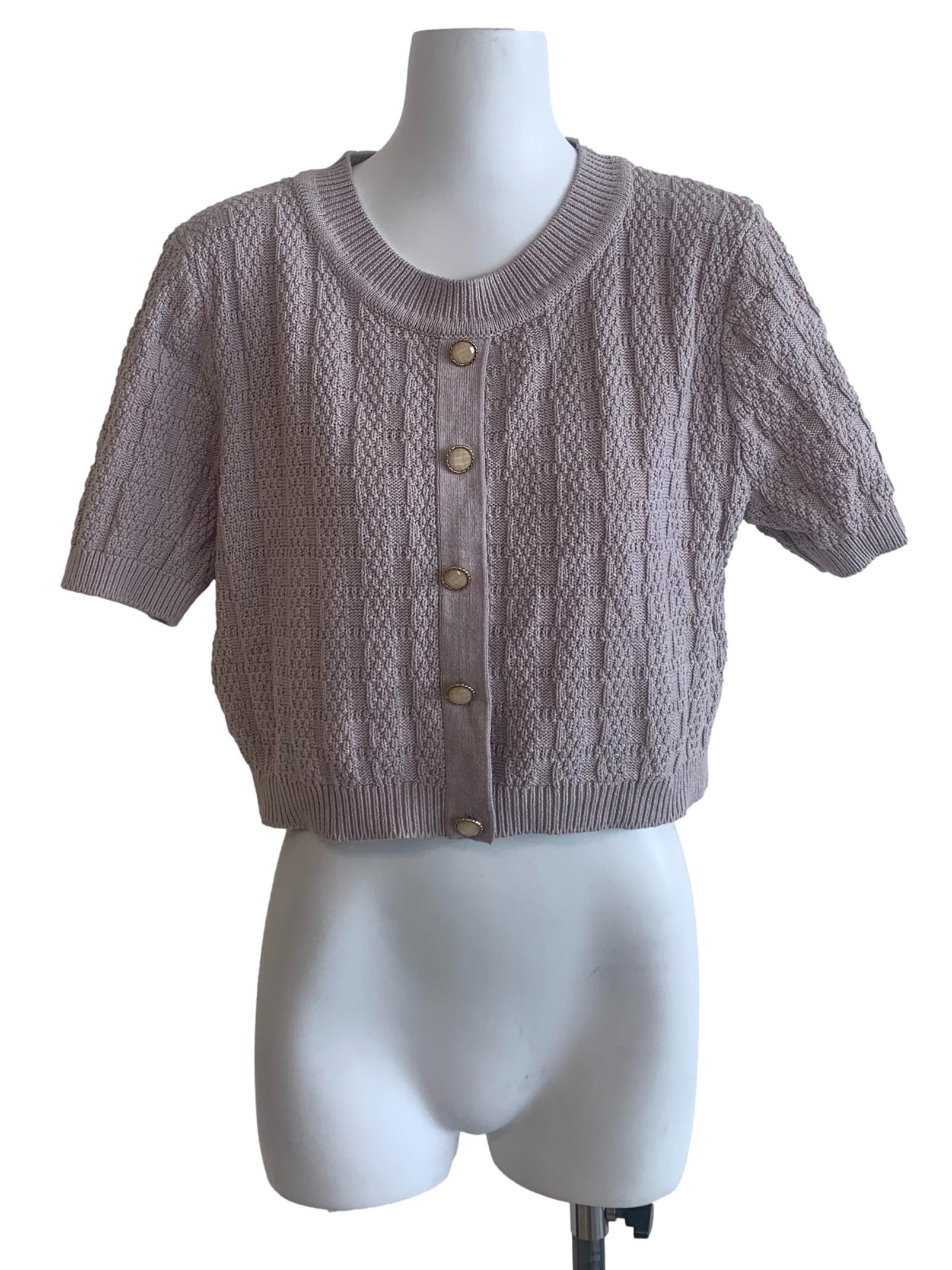 Mauve Purple Knitted Top