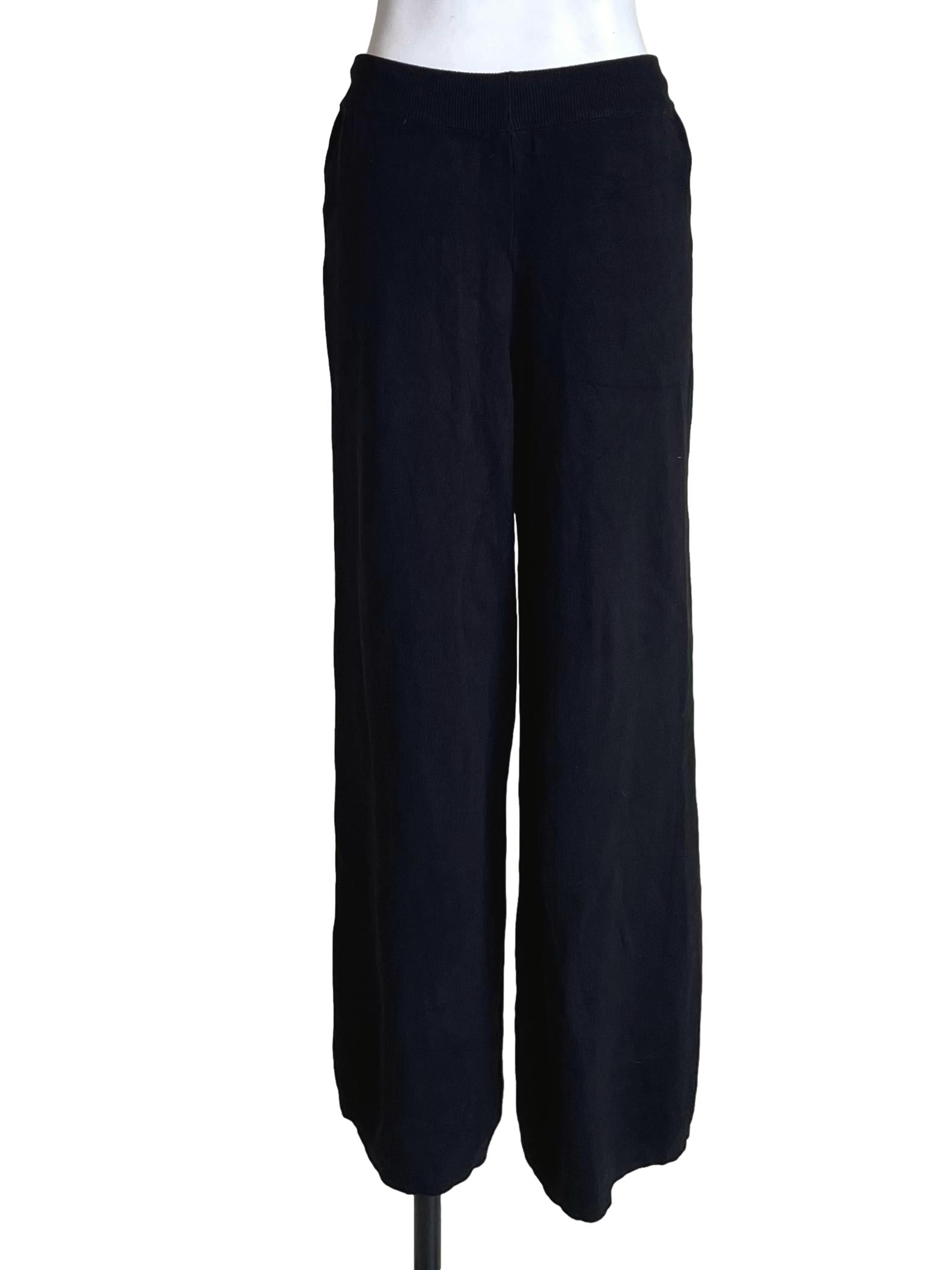 Black Knit Sweatpants