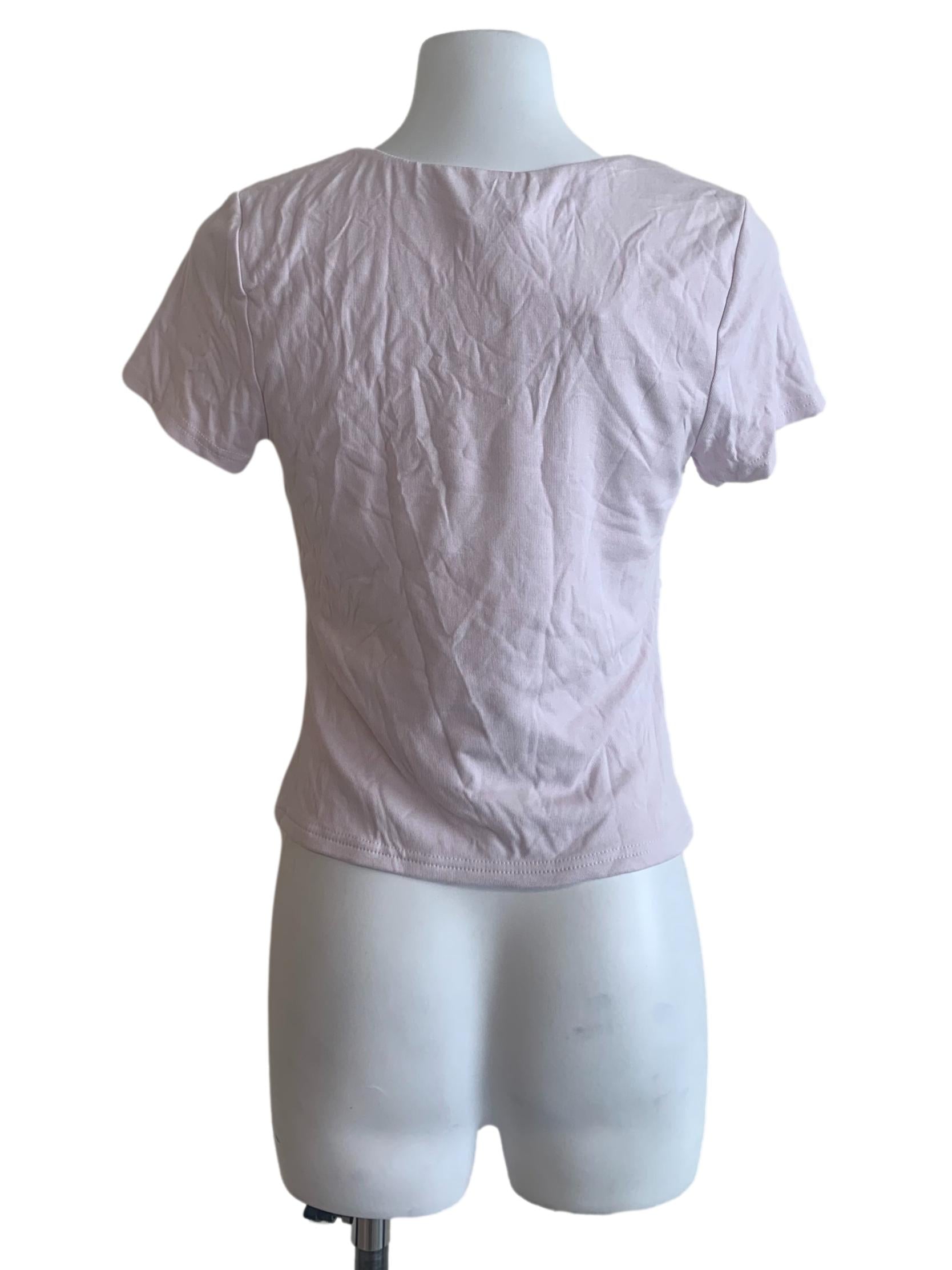 Lavender Purple Square Neck Top