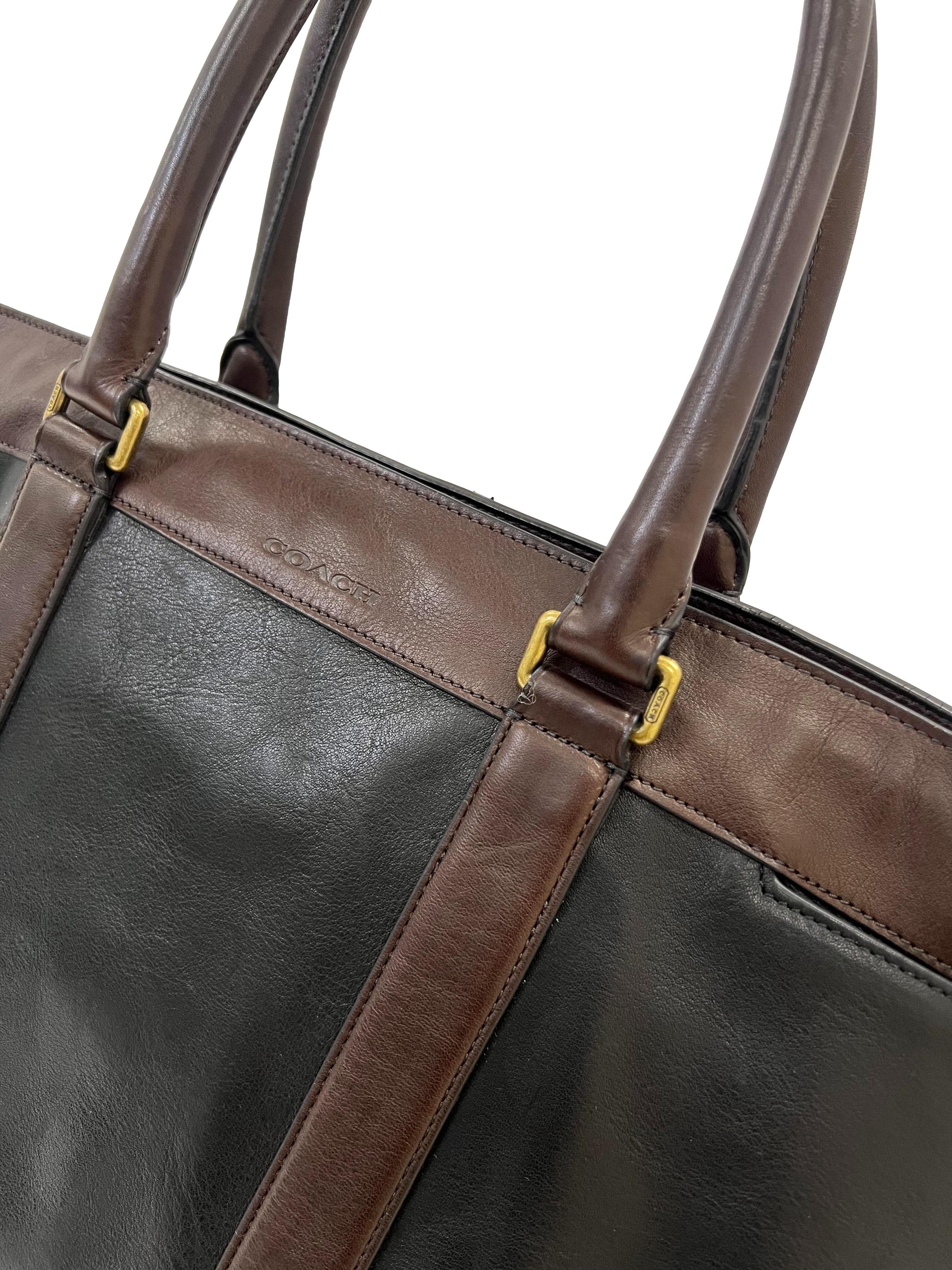 Brown Legacy Bleecker Large Tote Bag