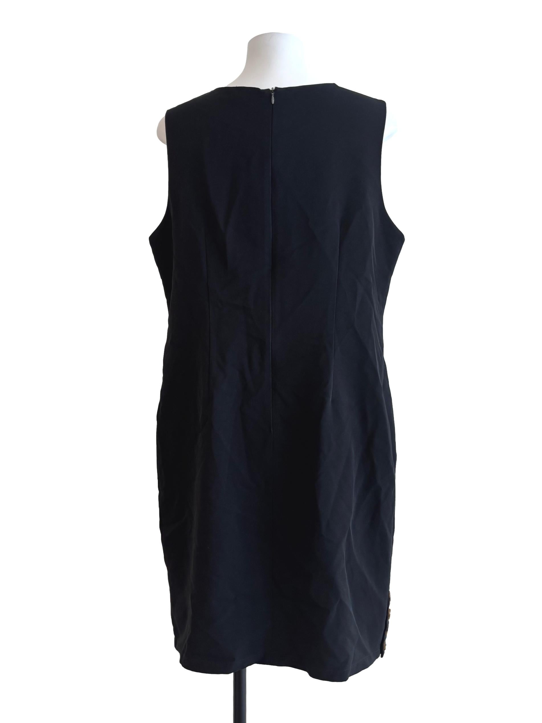 Onyx Black Sleeveless Sheath Dress