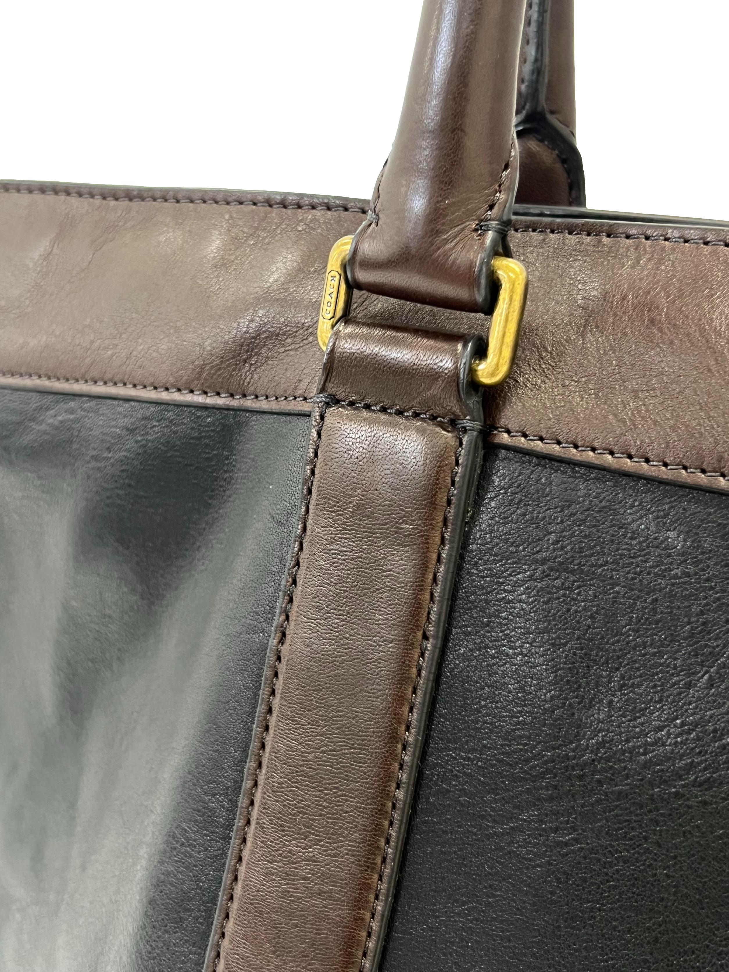 Brown Legacy Bleecker Large Tote Bag