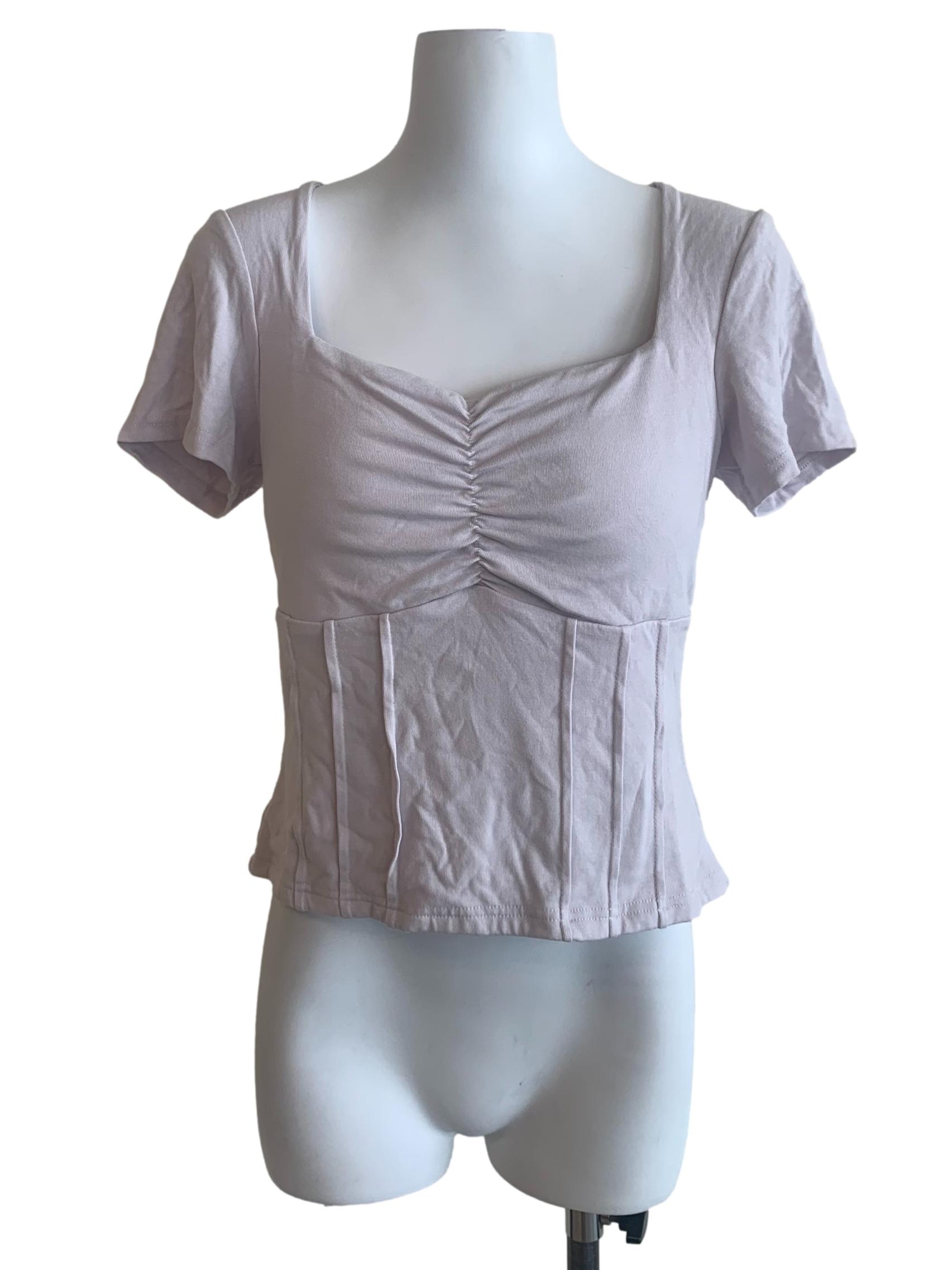 Periwinkle Purple Square Neck Top