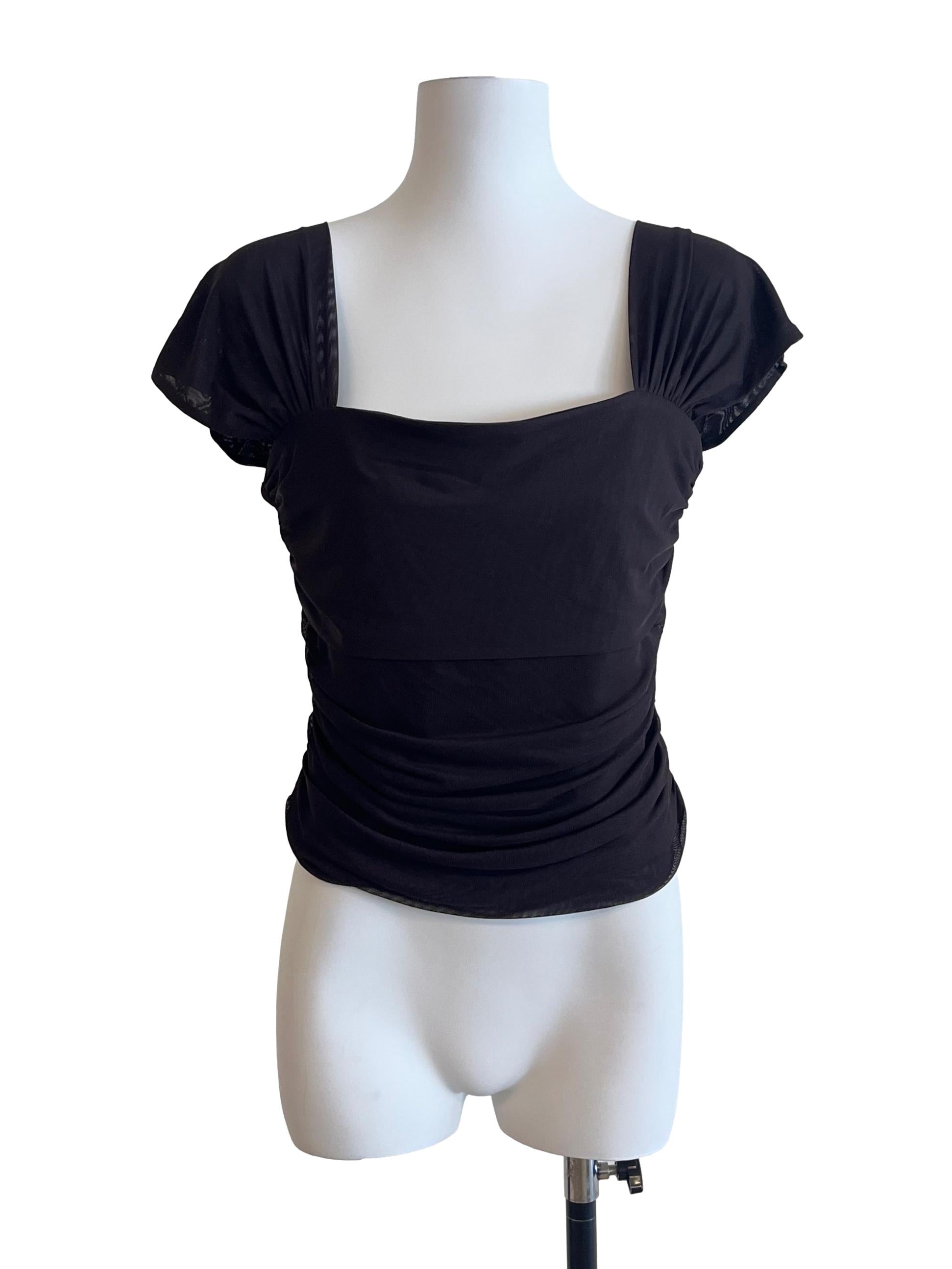 Black Coffee Short Sleeve Top