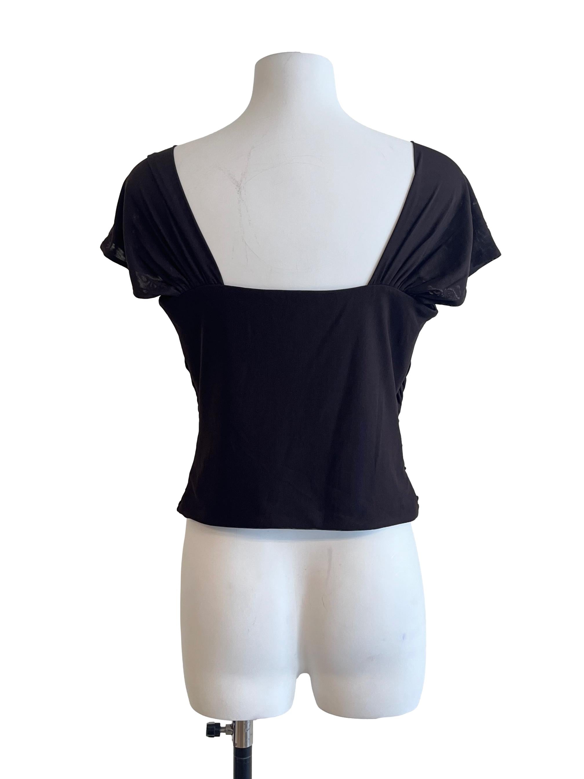 Black Coffee Short Sleeve Top