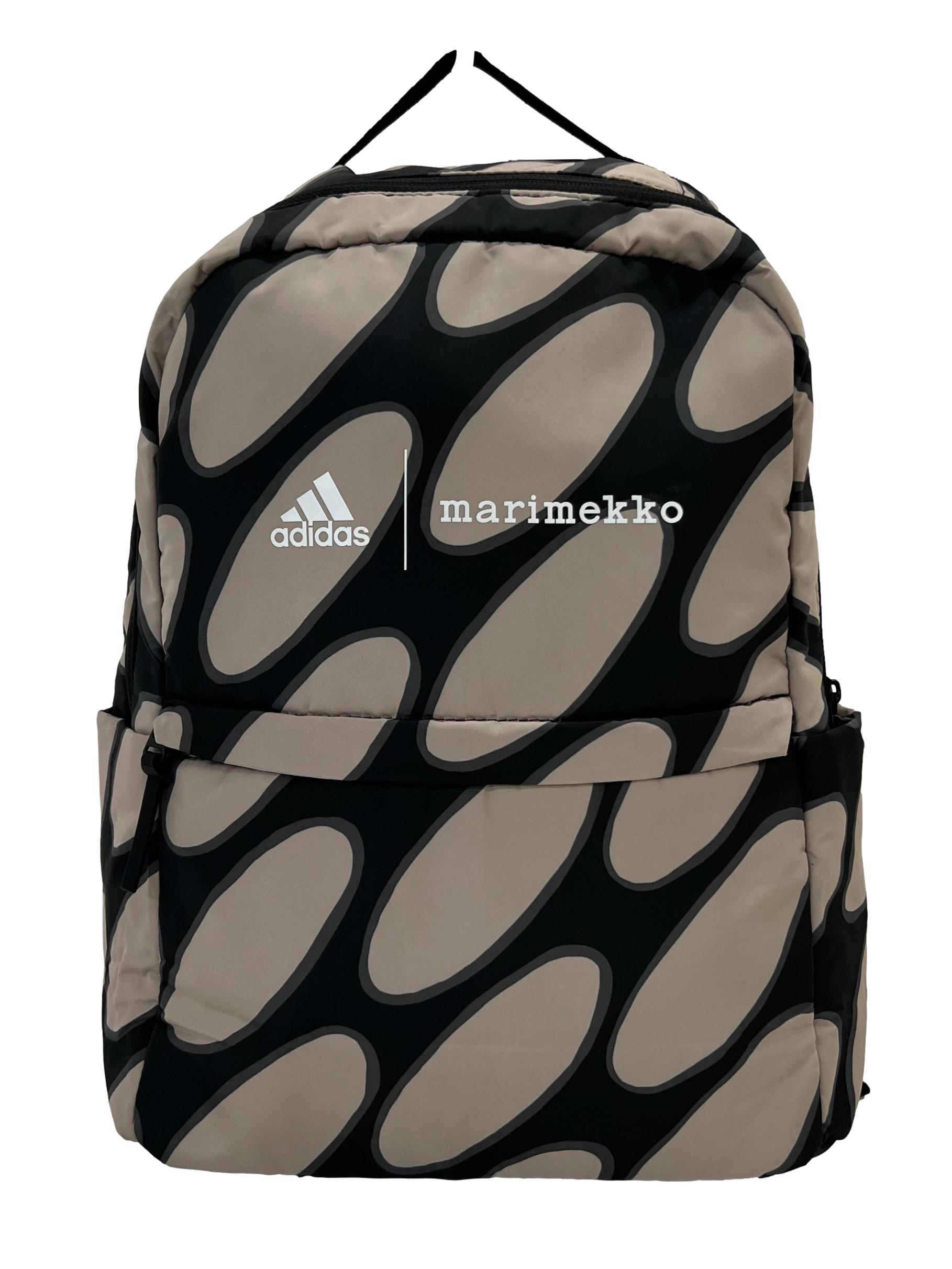 Black And Brown Abstract Adidas X Marimekko Backpack