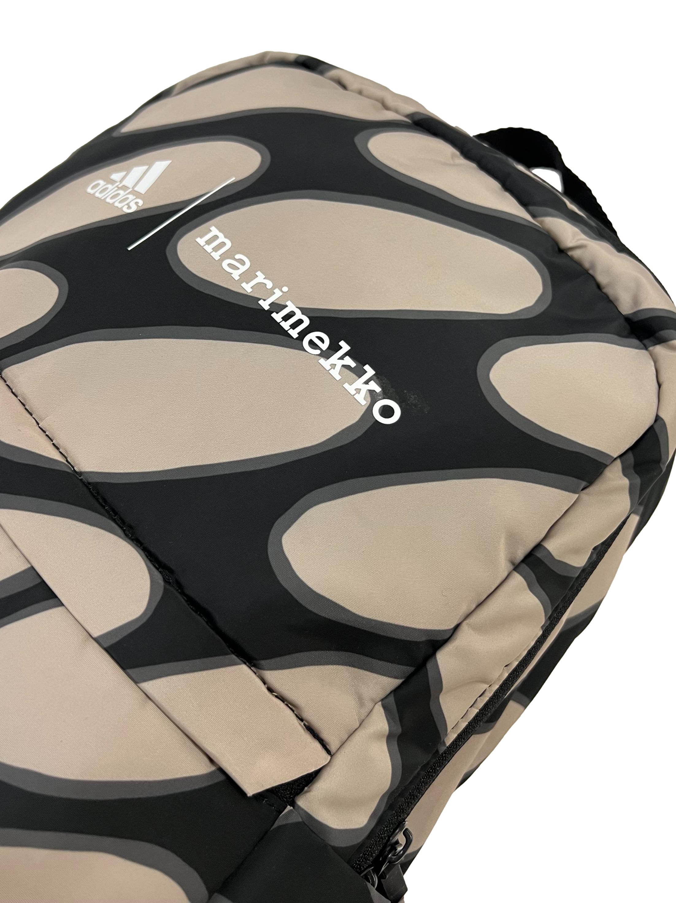 Black And Brown Abstract Adidas X Marimekko Backpack