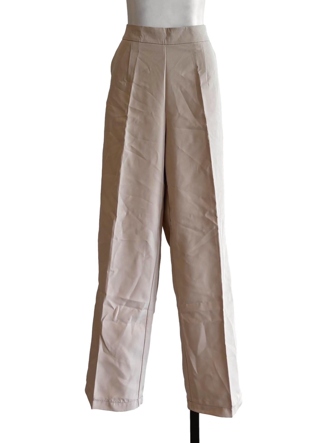 Beige Relaxed Slacks