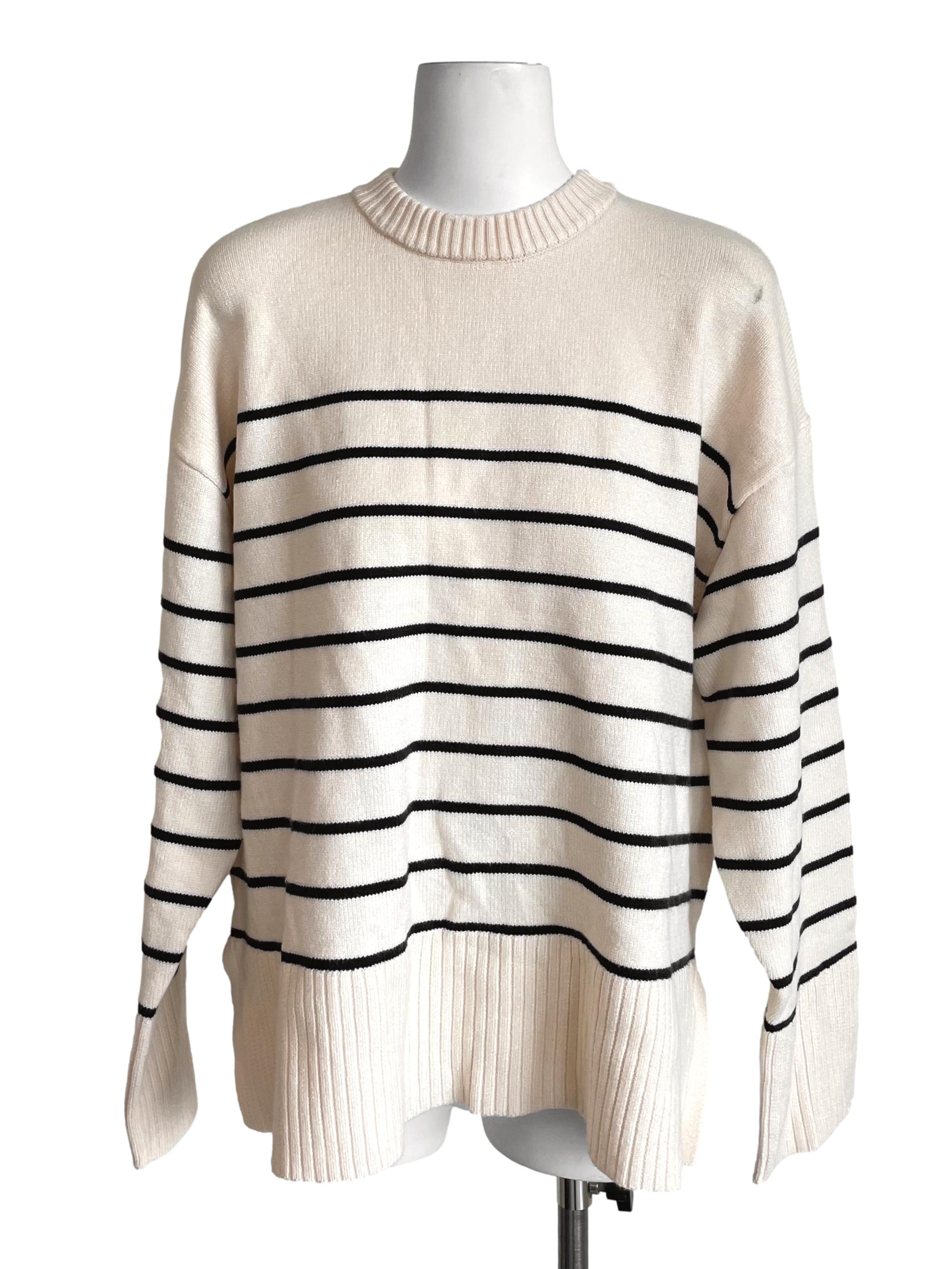 Parchment Bengal Stripe Sweater