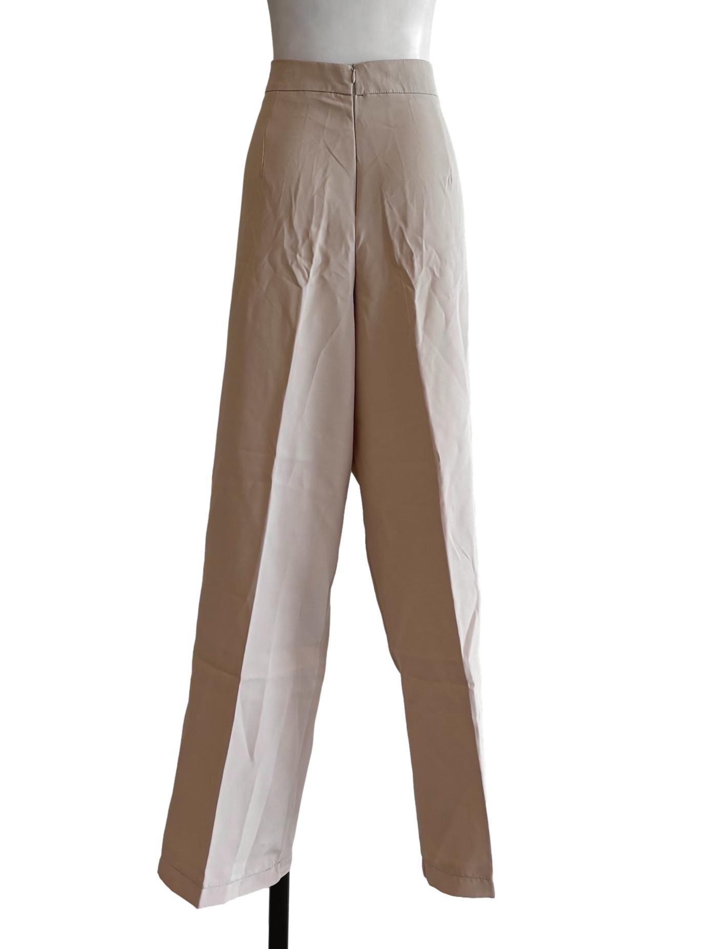 Beige Relaxed Slacks