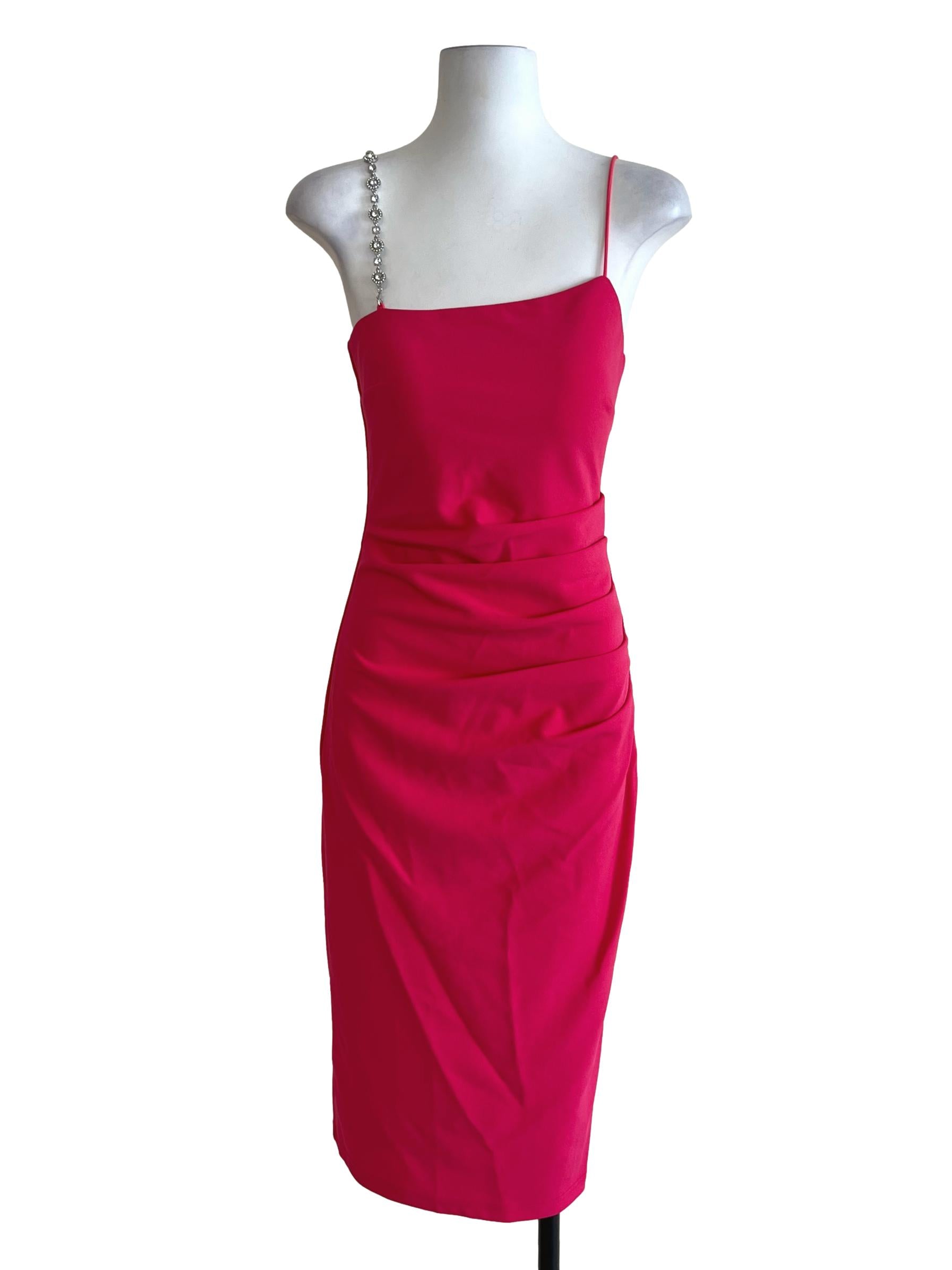Fuchsia Pink Slip Dress