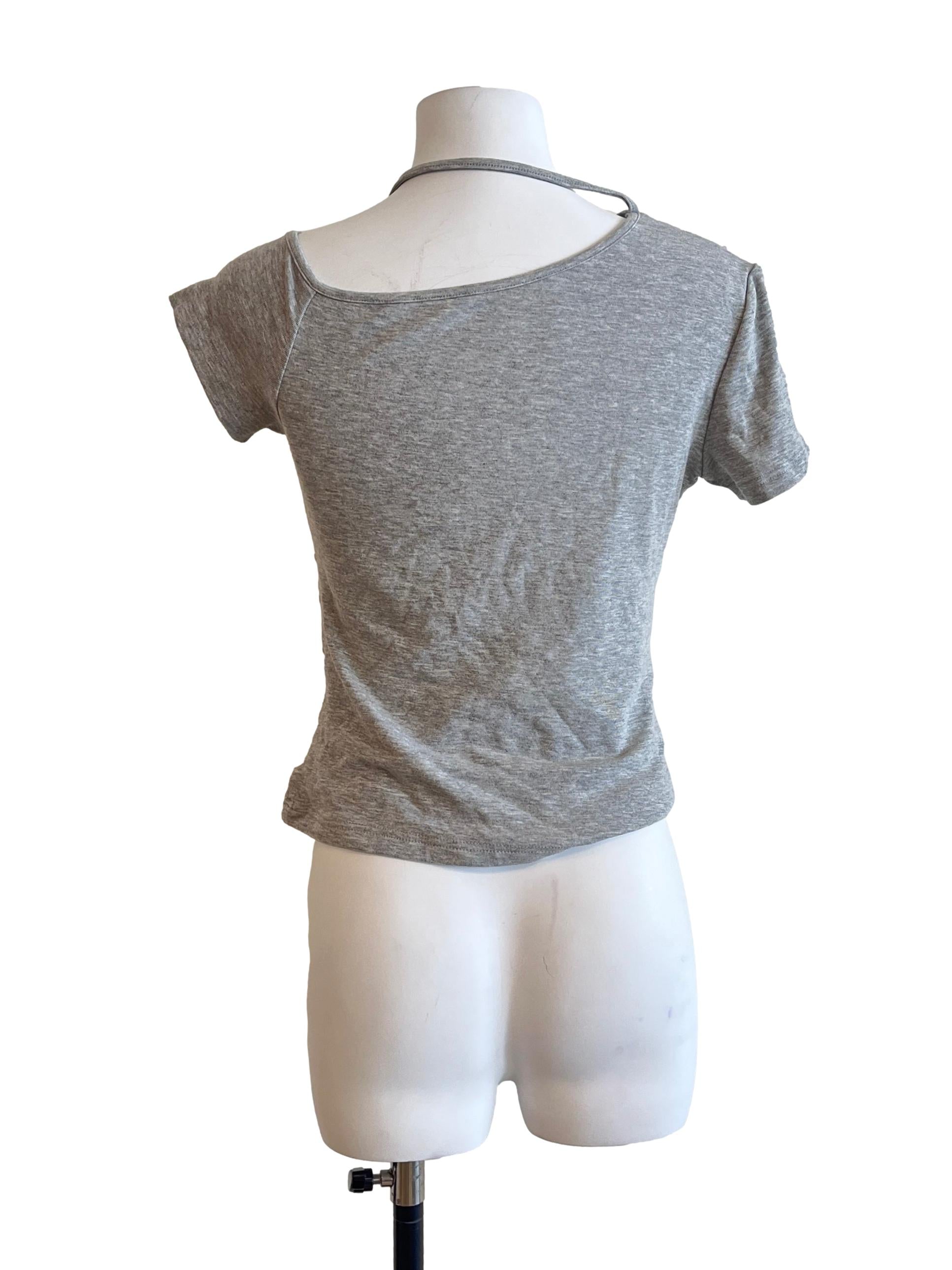 Coin Silver Crop Top
