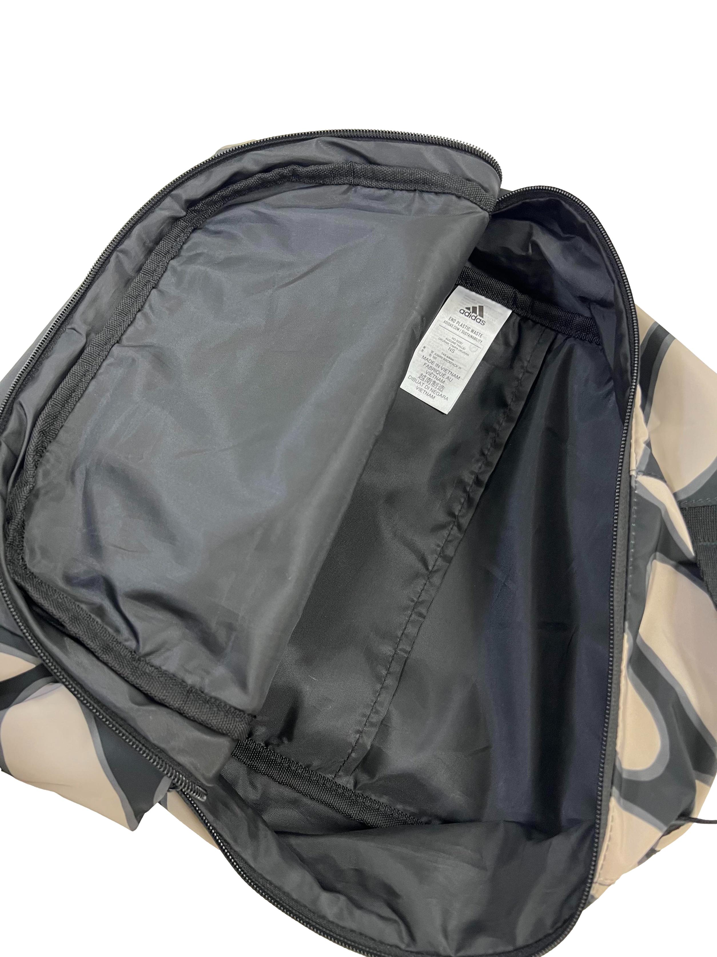 Black And Brown Abstract Adidas X Marimekko Backpack