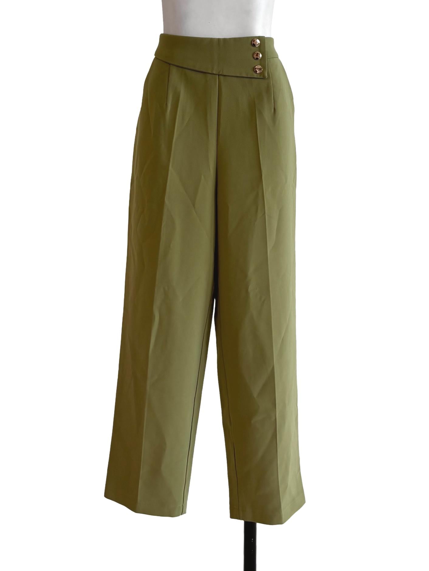 Olive Green Relaxed Pants