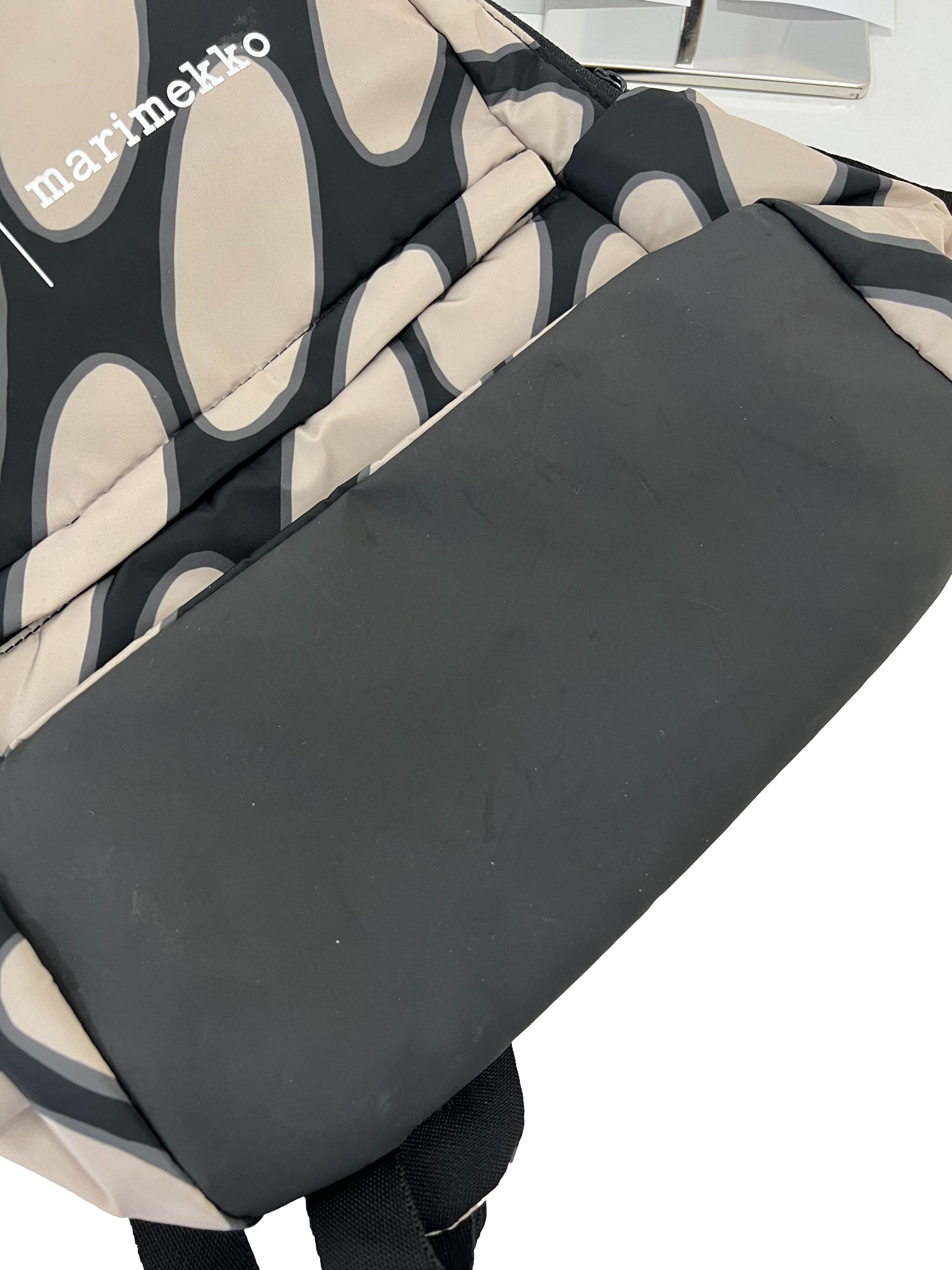 Black And Brown Abstract Adidas X Marimekko Backpack