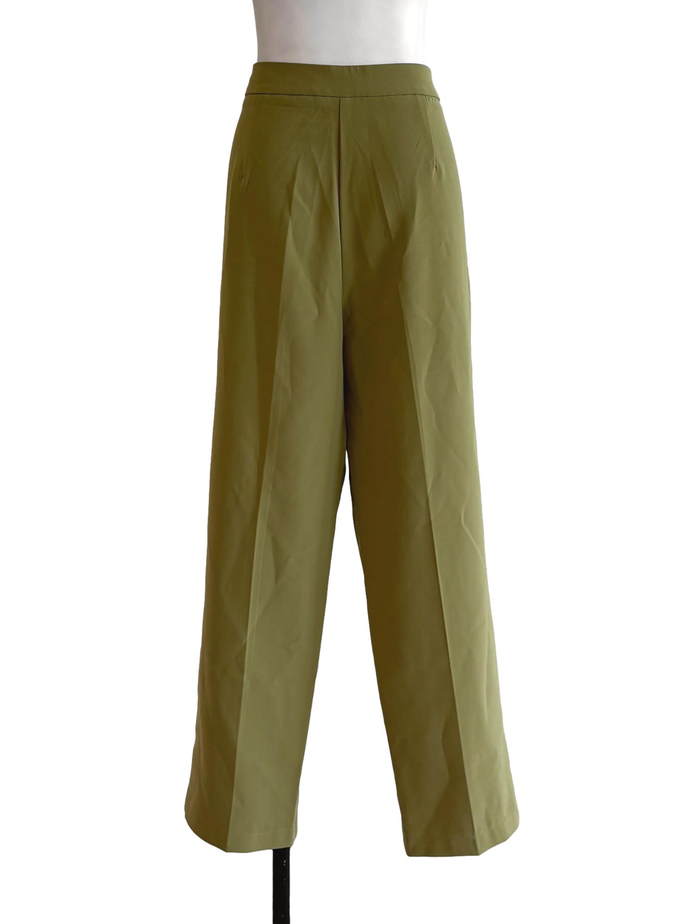 Olive Green Relaxed Pants