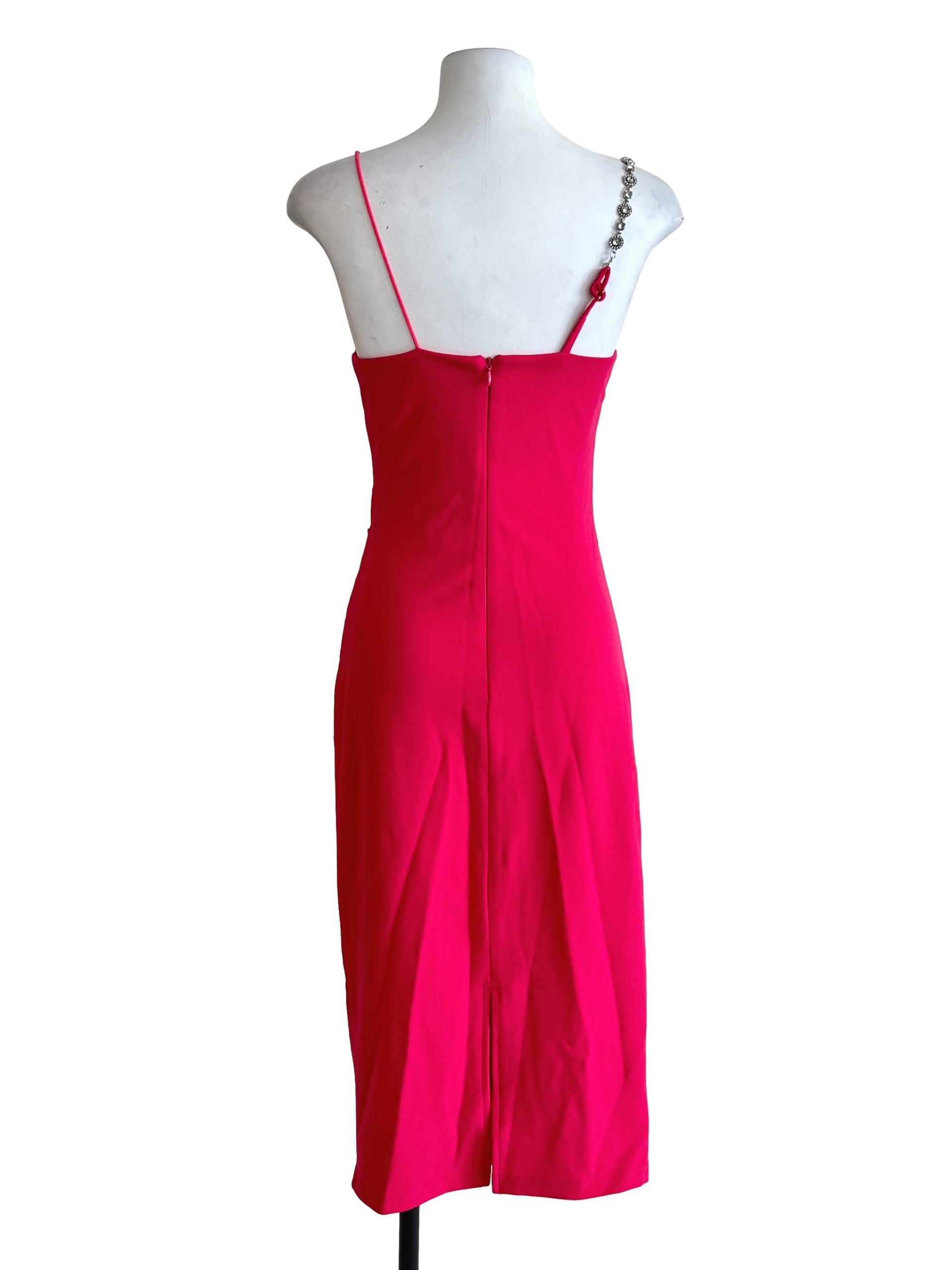 Fuchsia Pink Slip Dress