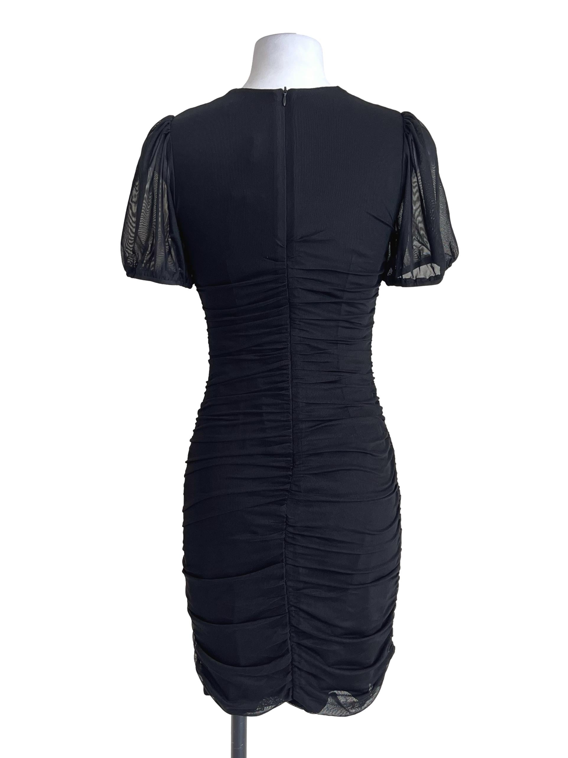 Onyx Black Bodycon Mini Dress