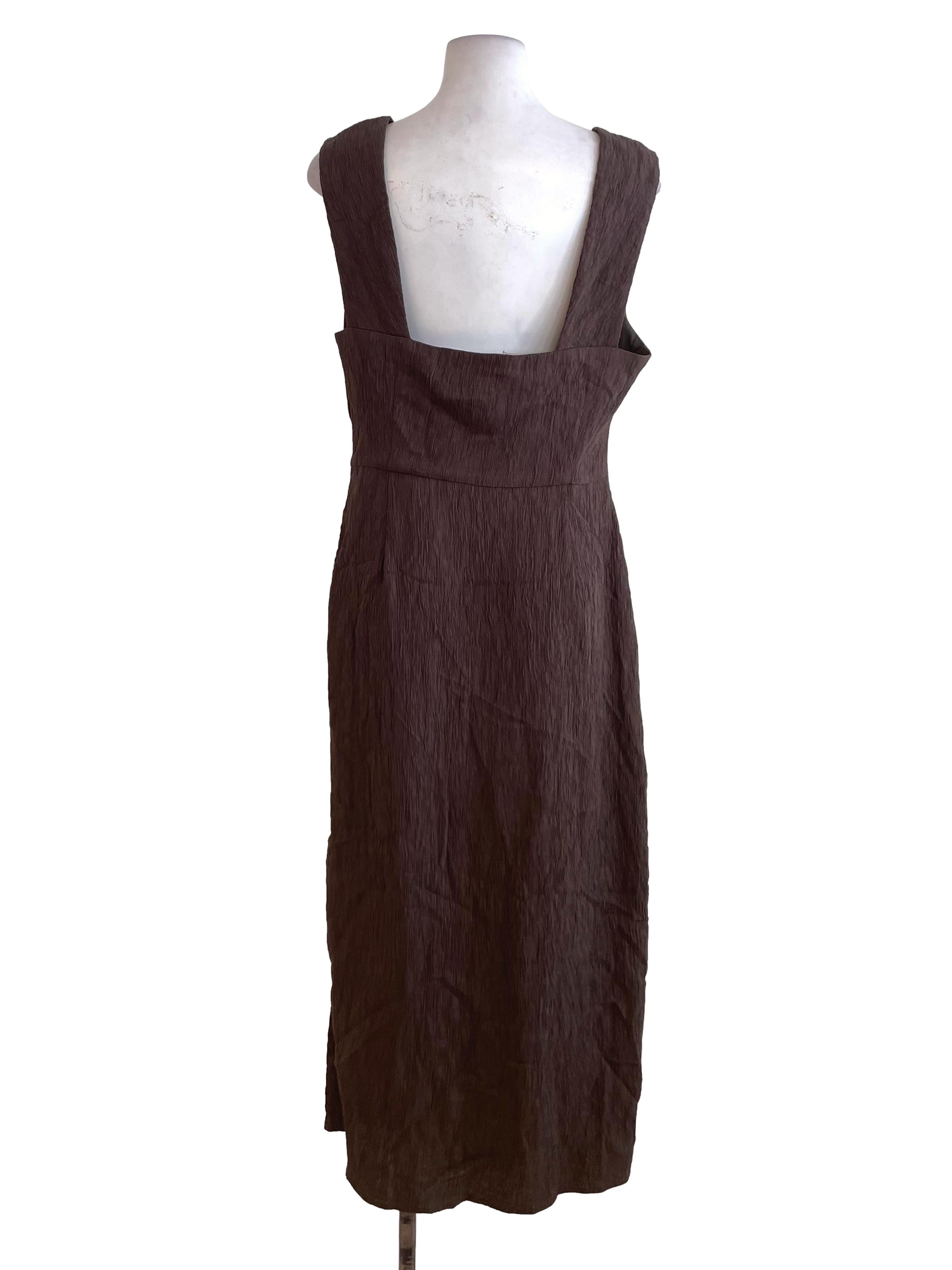 Dark Brown Criss Cross Dress LB