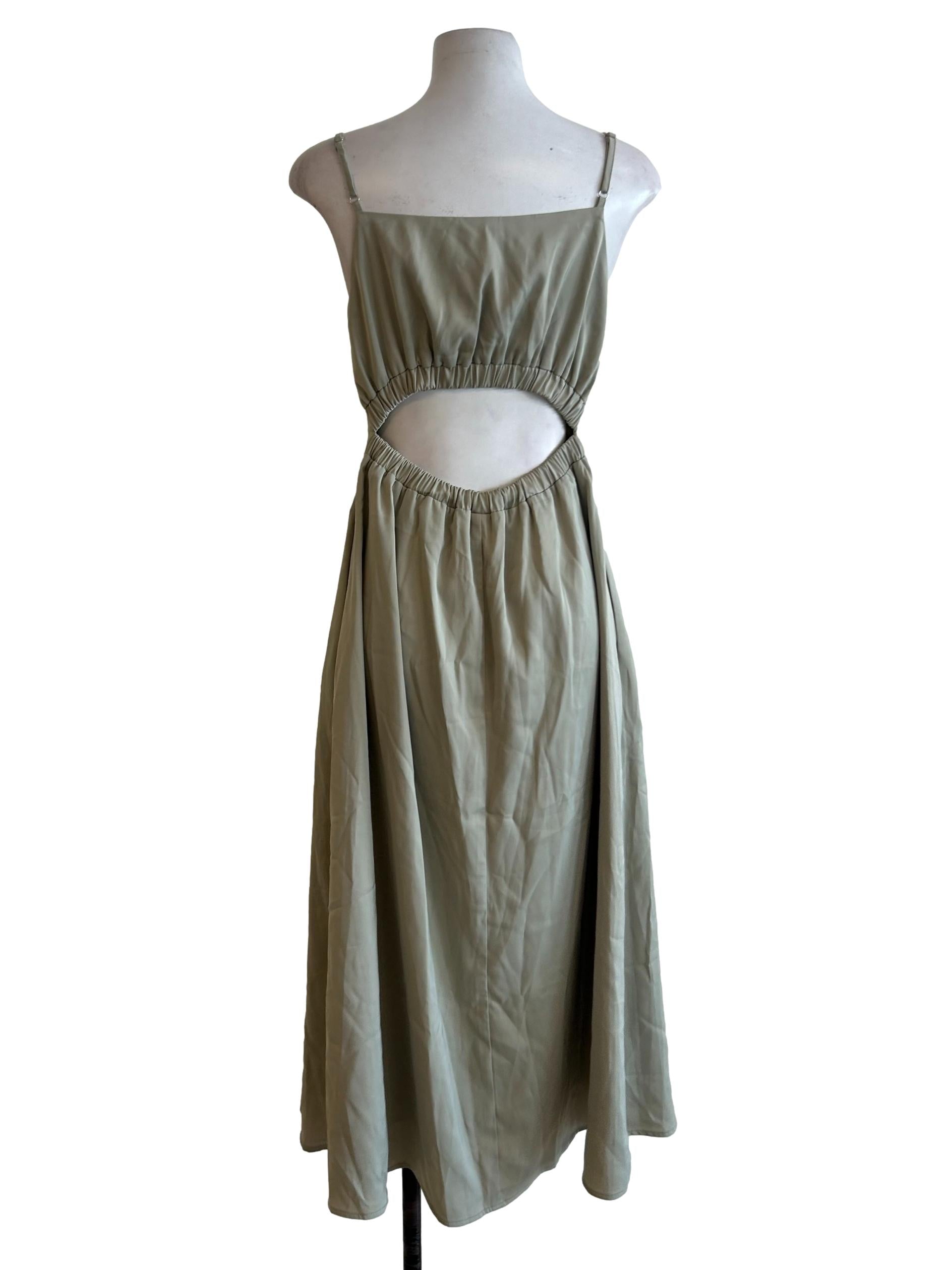 Sage Green Midi Dress