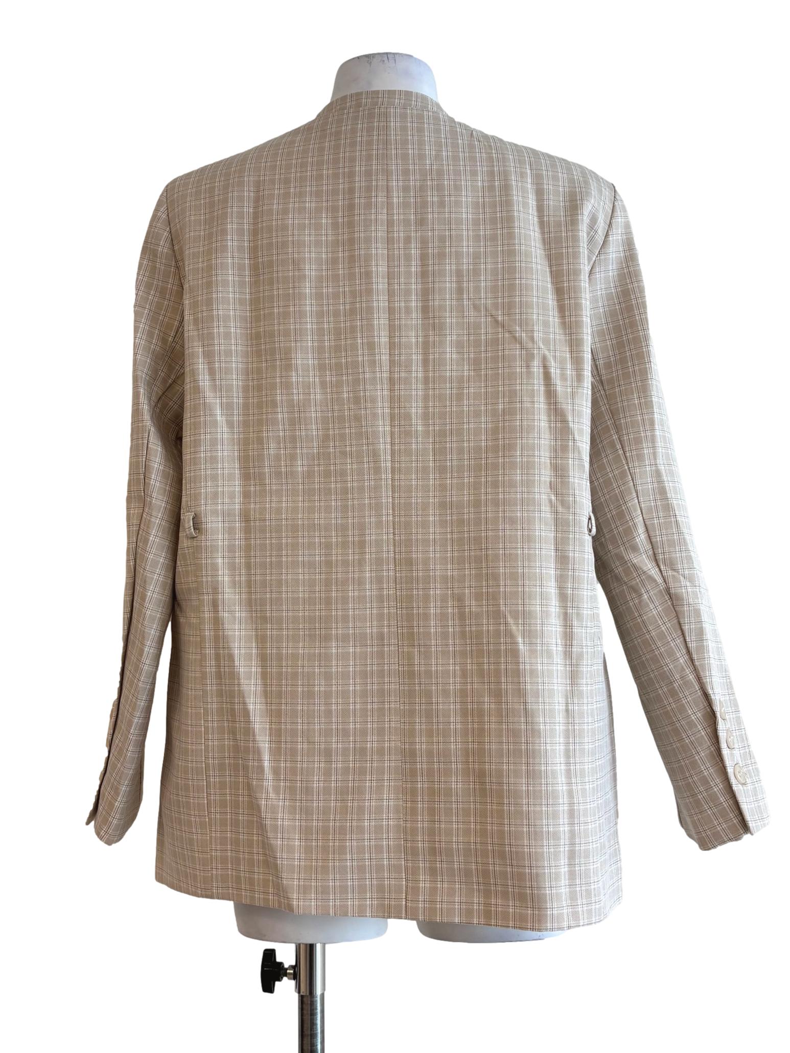 Beige Striped Blazer LB