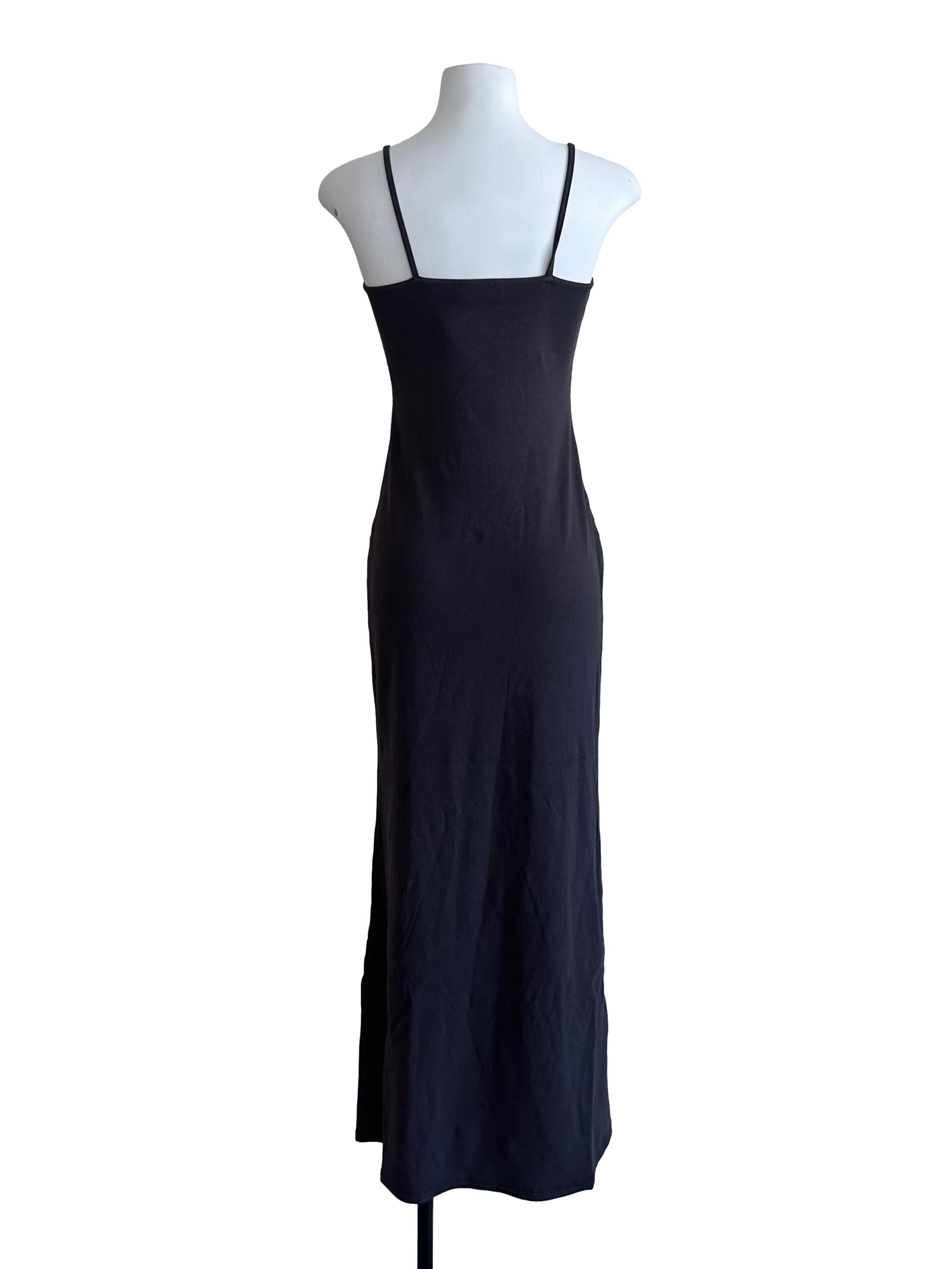Dark Grey Scoop Neck Bodycon Knit Dress