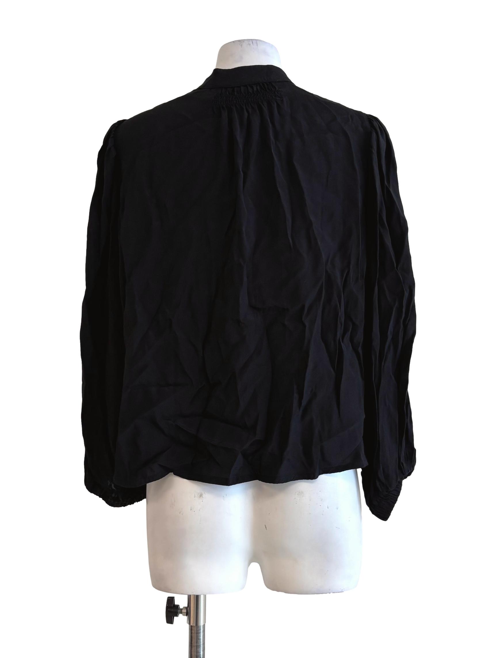 Jet Black Buttoned Shirt TEM