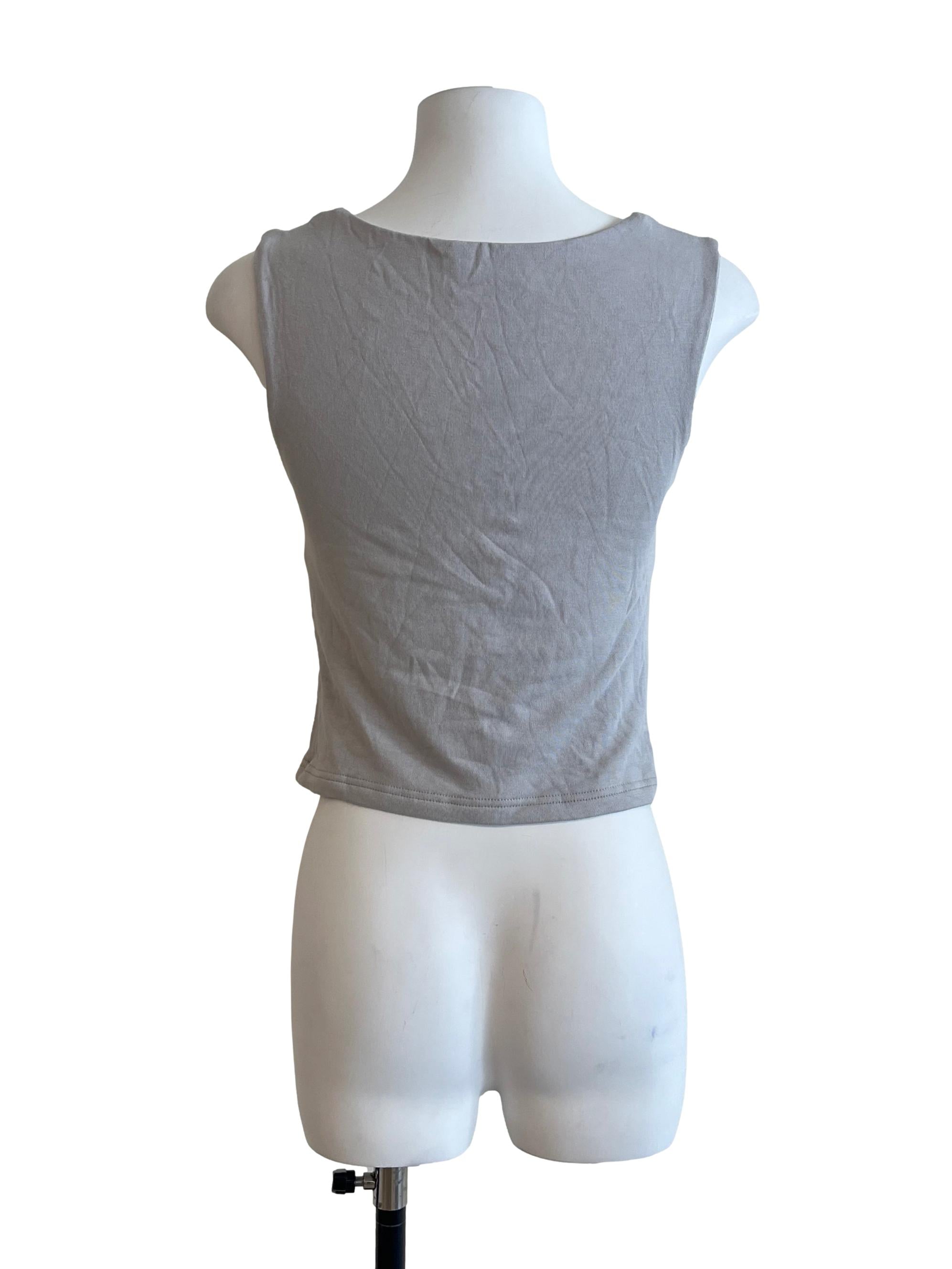 Light Grey Sleeveless Top