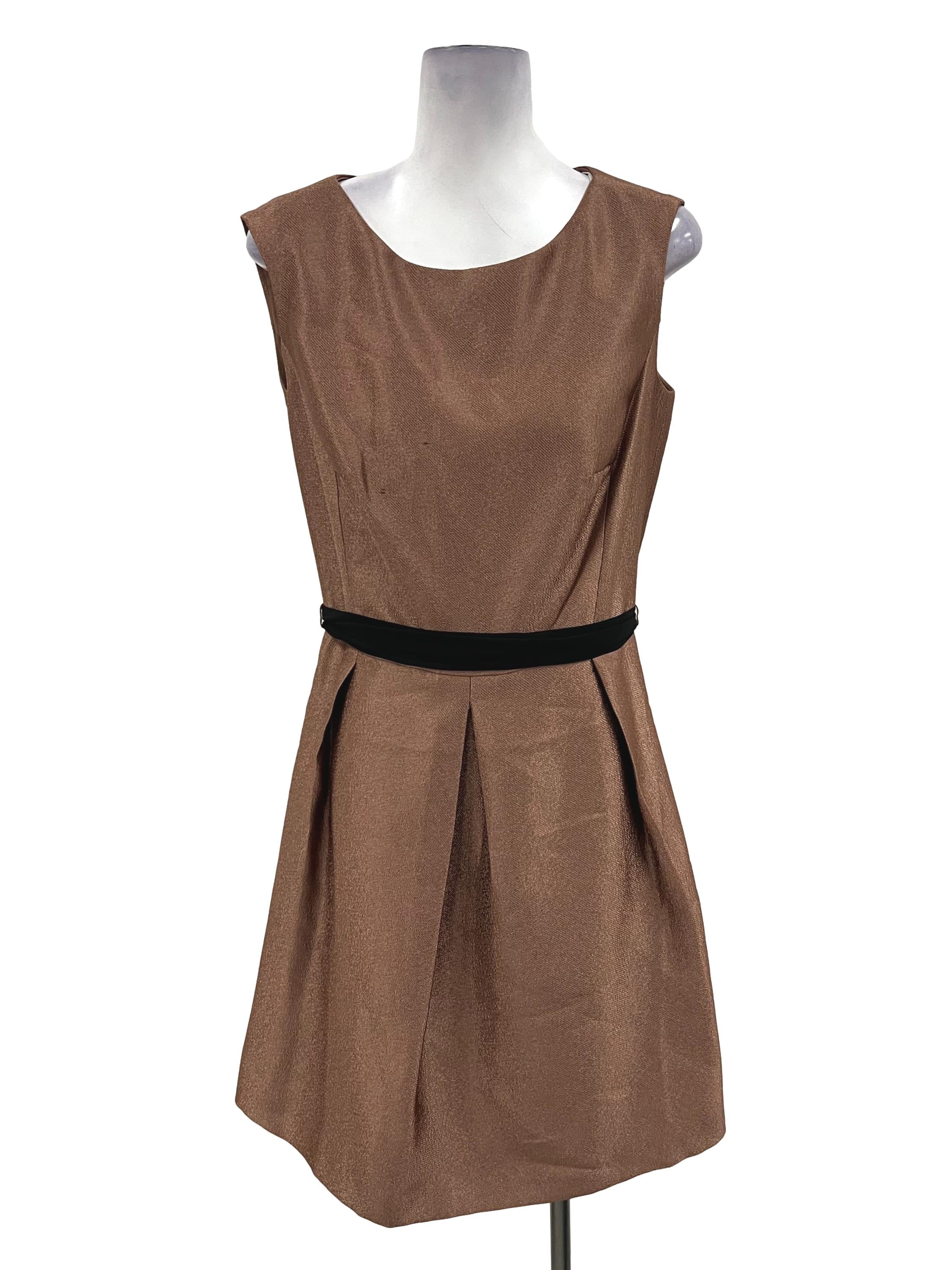 Brown Dropwaist Dress