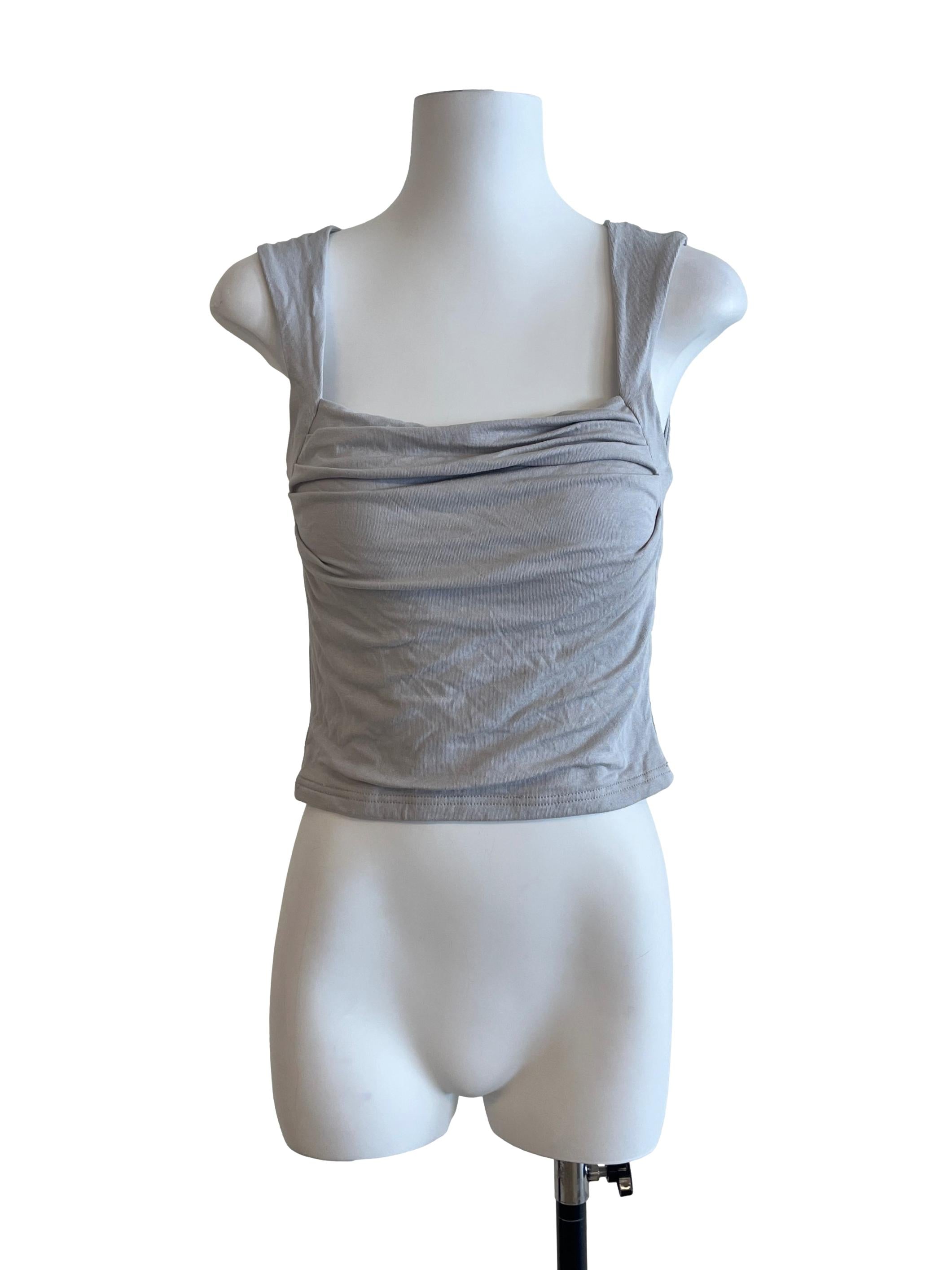 Light Grey Sleeveless Top