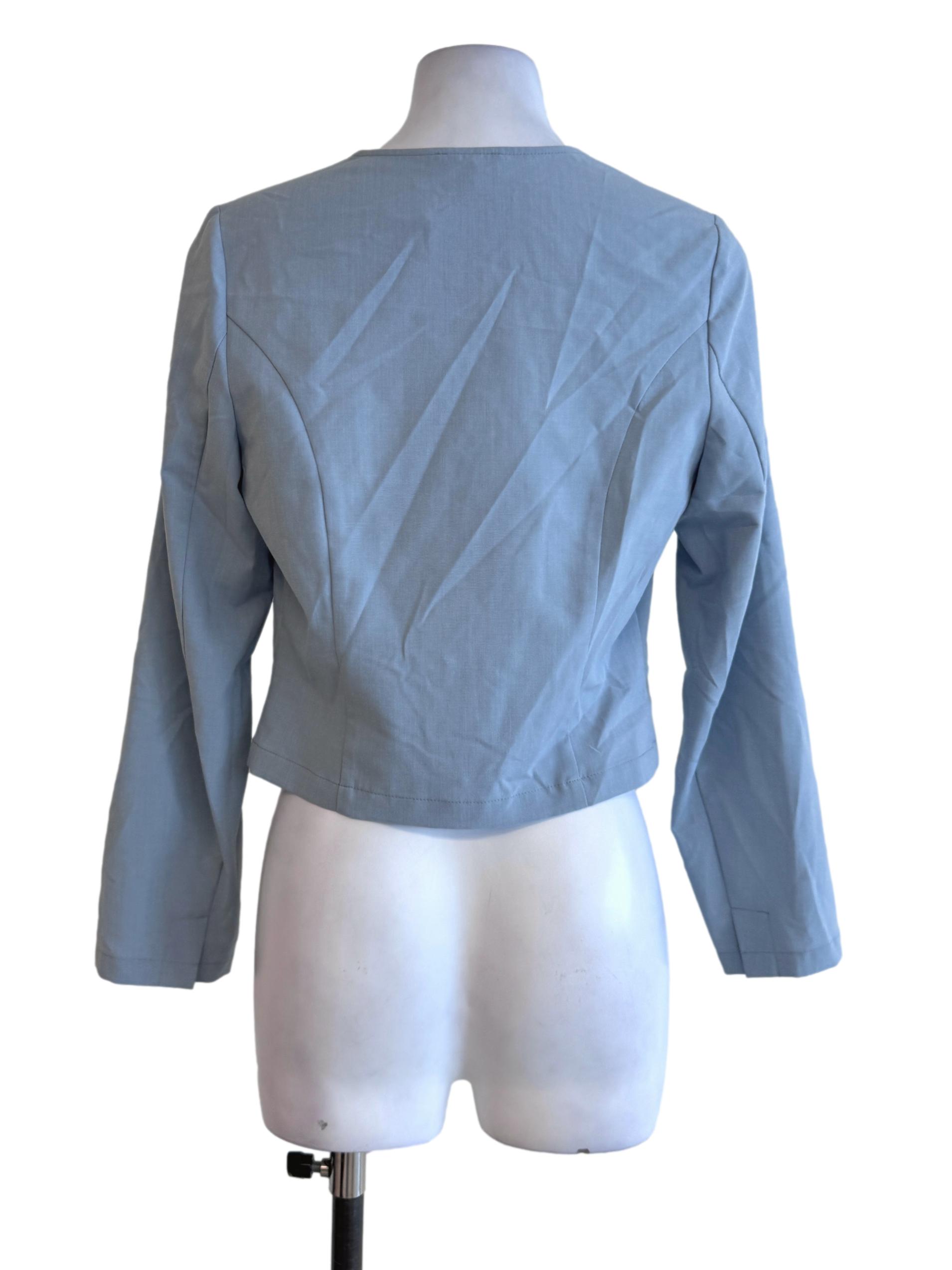 Stone Blue Buttoned Top