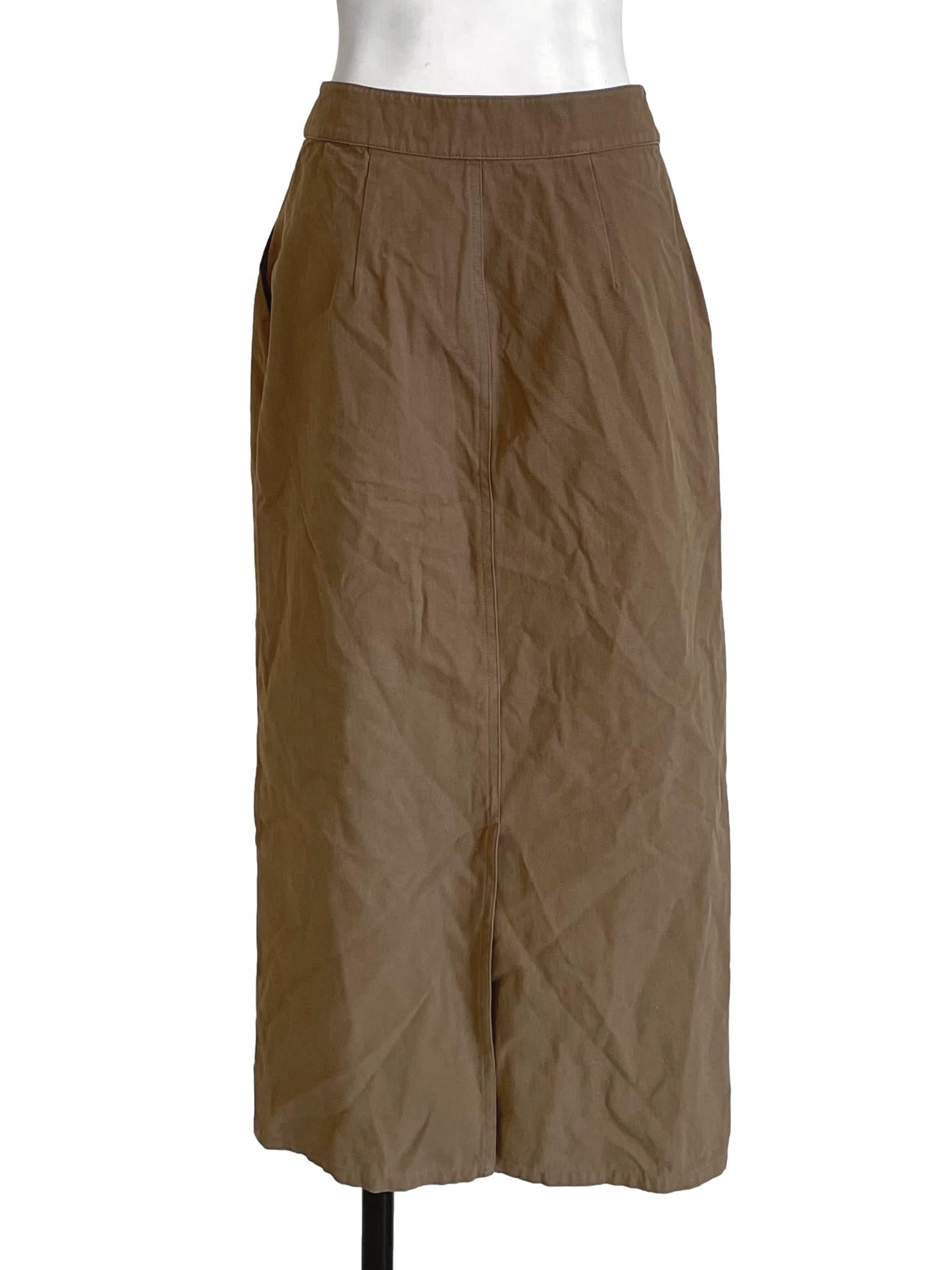 Cotton Straight-Cut Skirt OSN