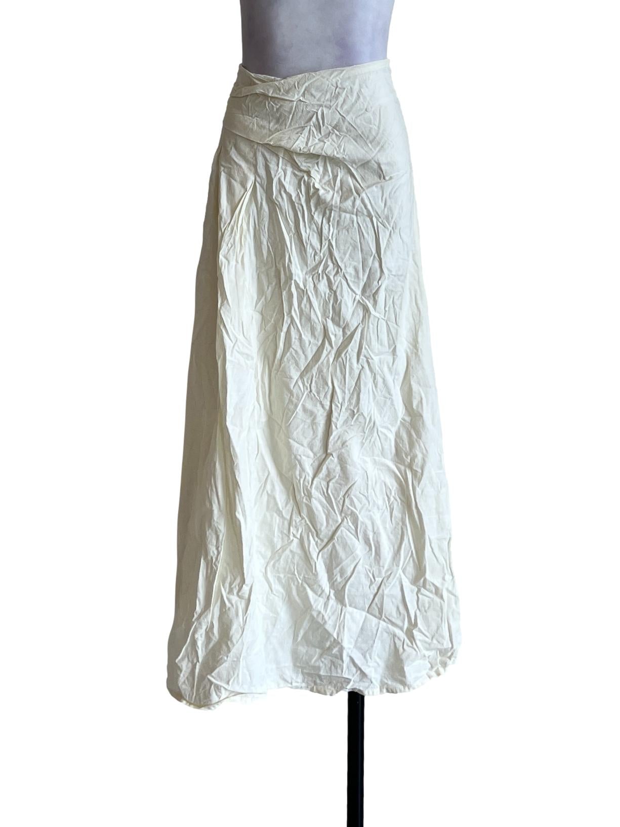 Banana Yellow Long A-Line Skirt