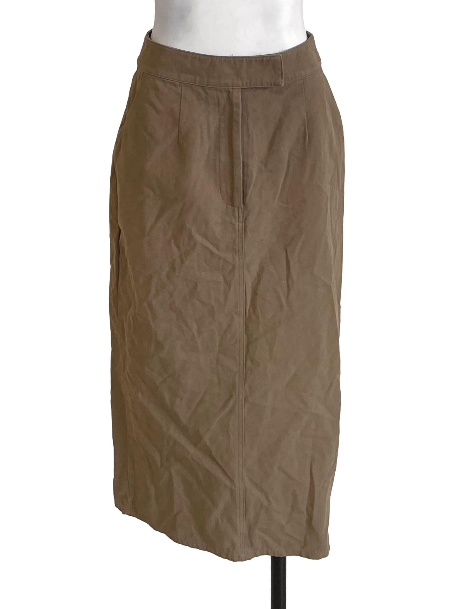 Cotton Straight-Cut Skirt OSN