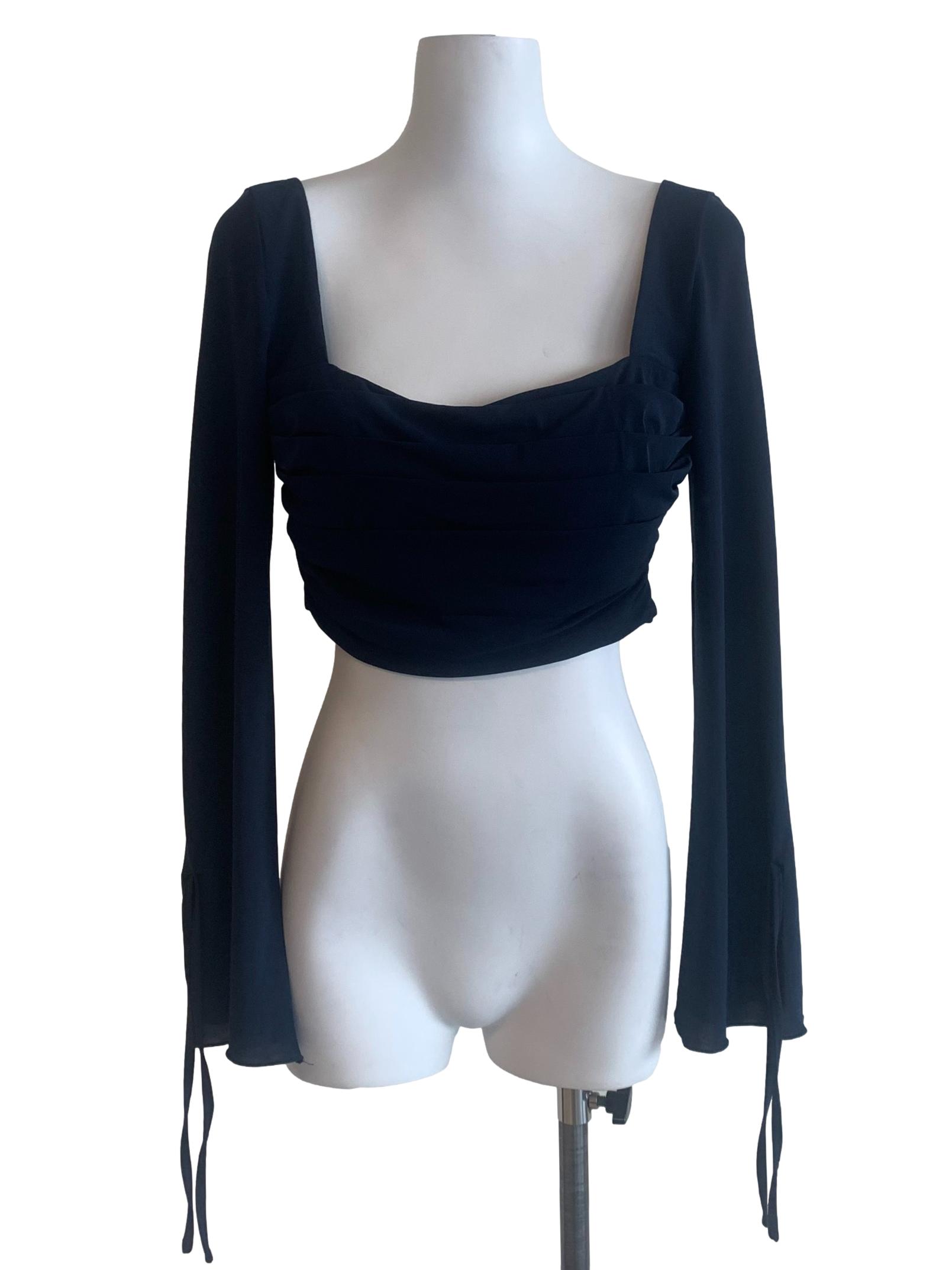 Berry Bluew Sqaure Neck Top