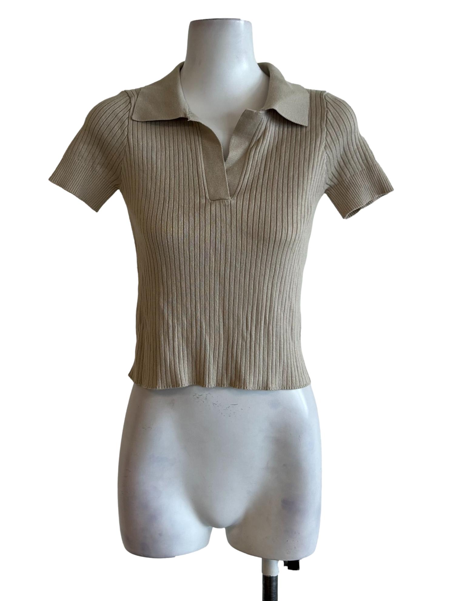 Sage Green Ribbed Top