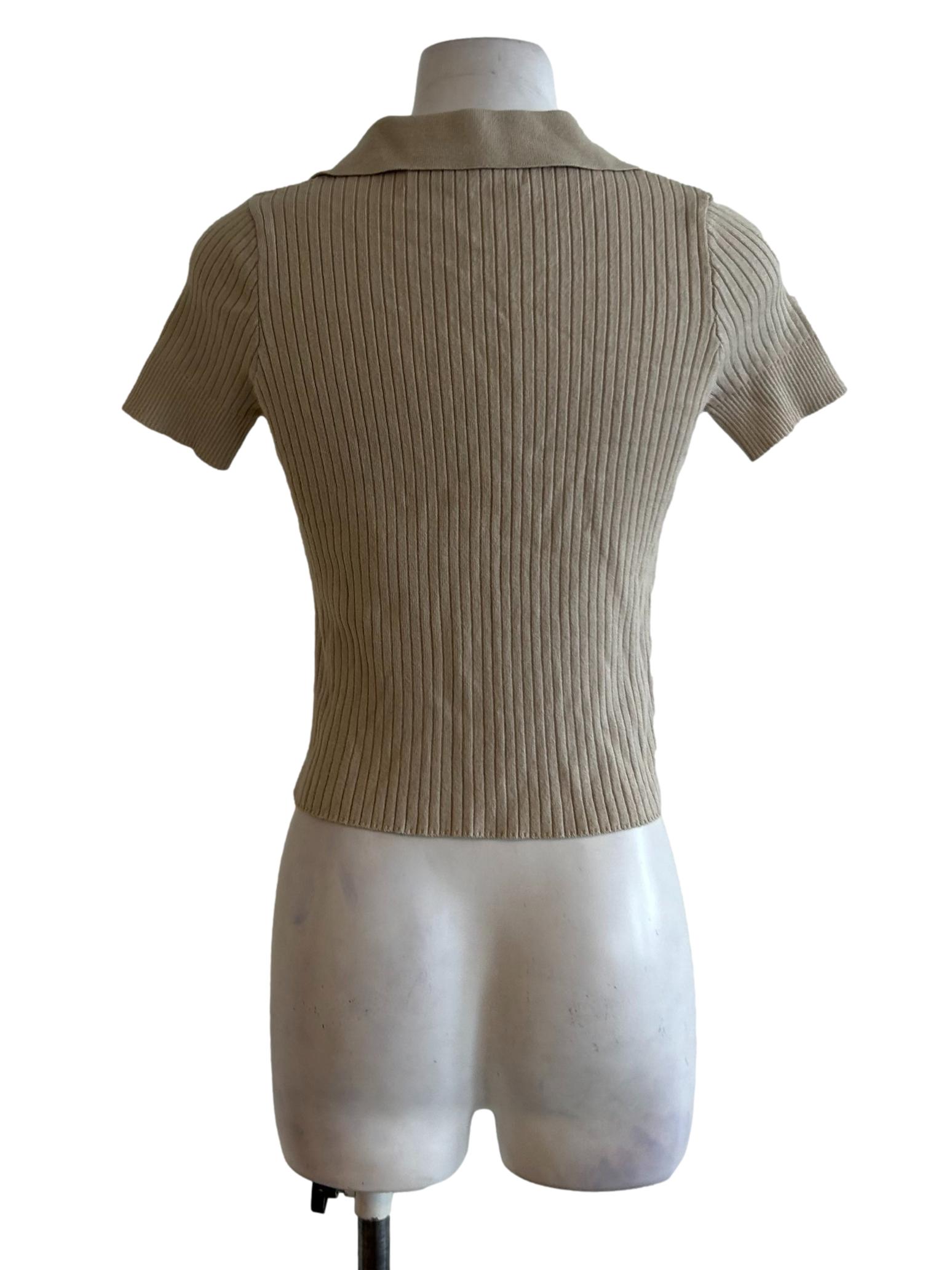 Sage Green Ribbed Top