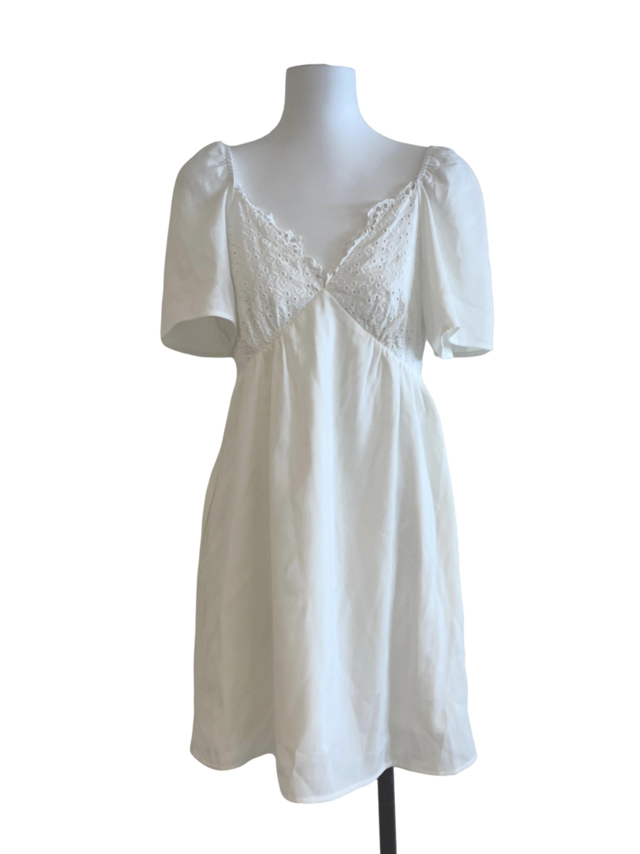 Pearl White Mini Dress