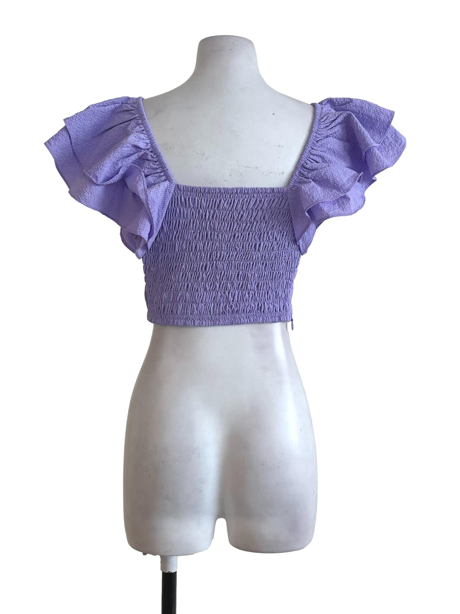 Lavendar Purple Textured Top