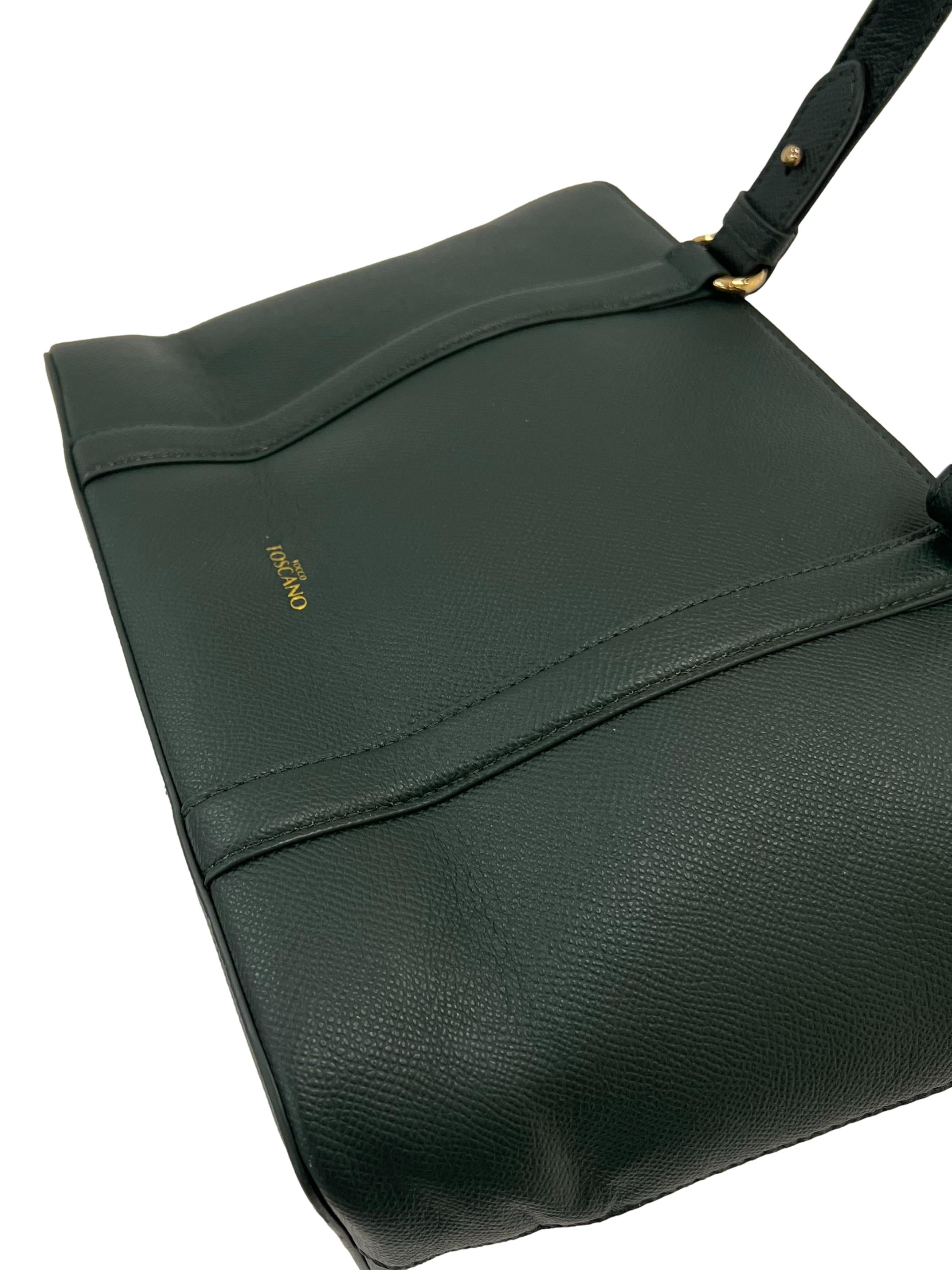 Dark Green Henna Top Handle Bag
