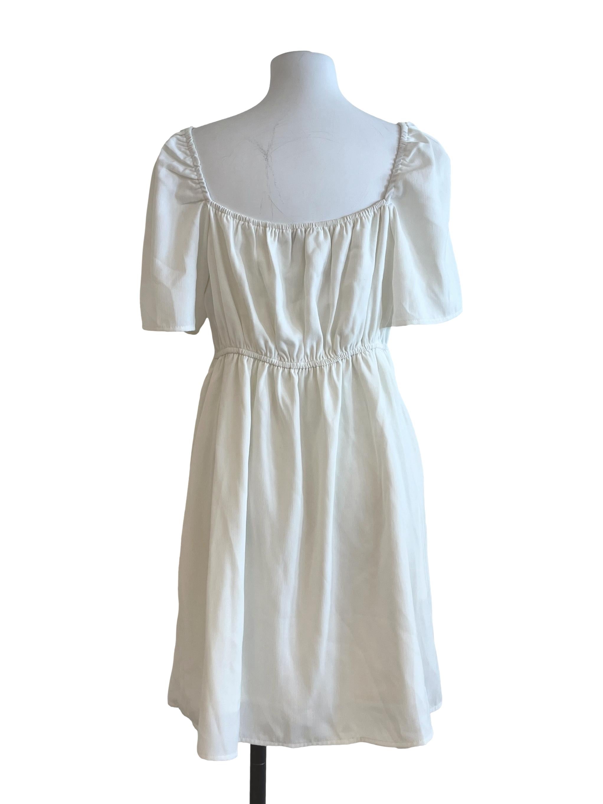 Pearl White Mini Dress