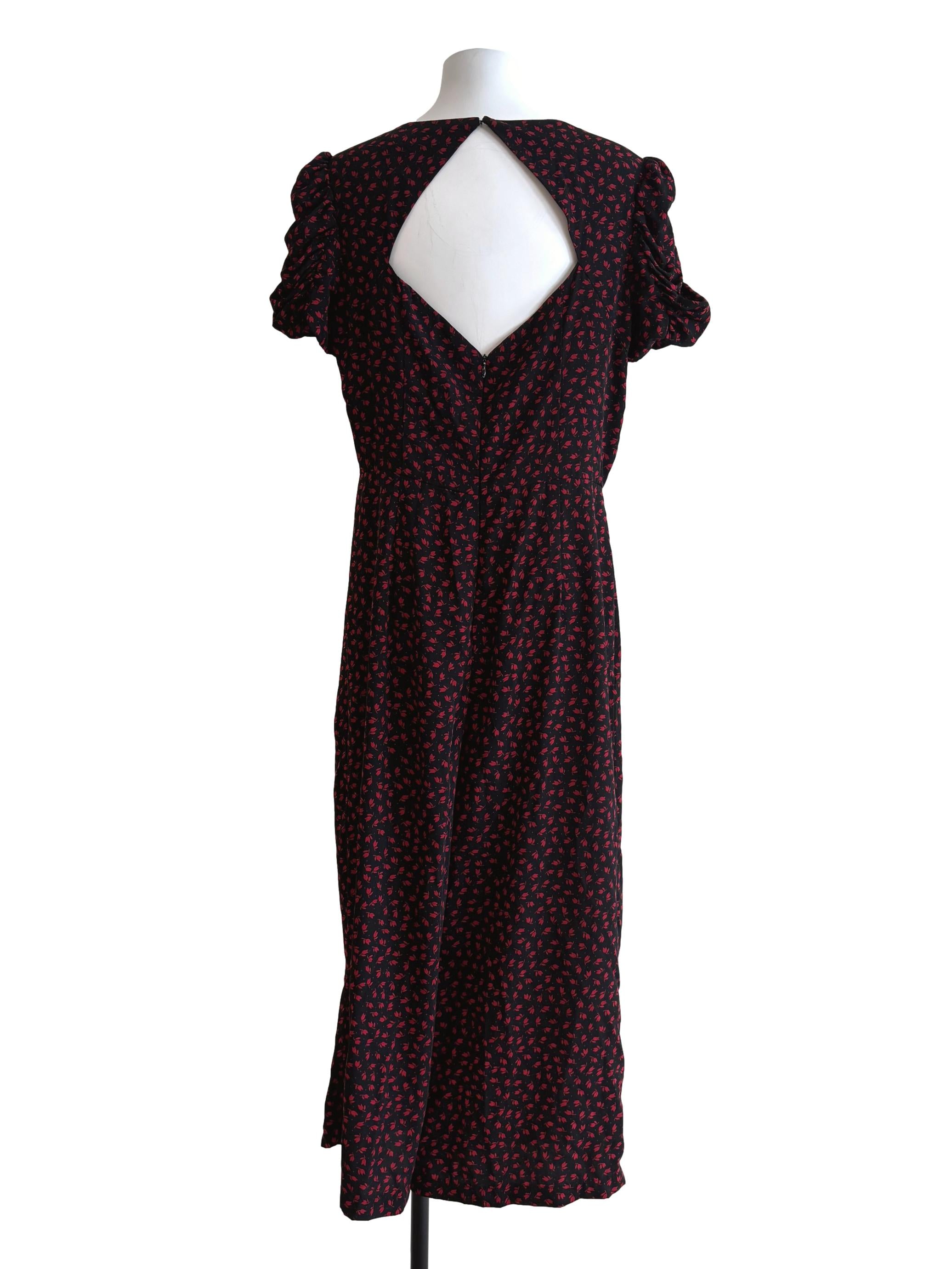 Maroon Printed Wide Jumpsuit